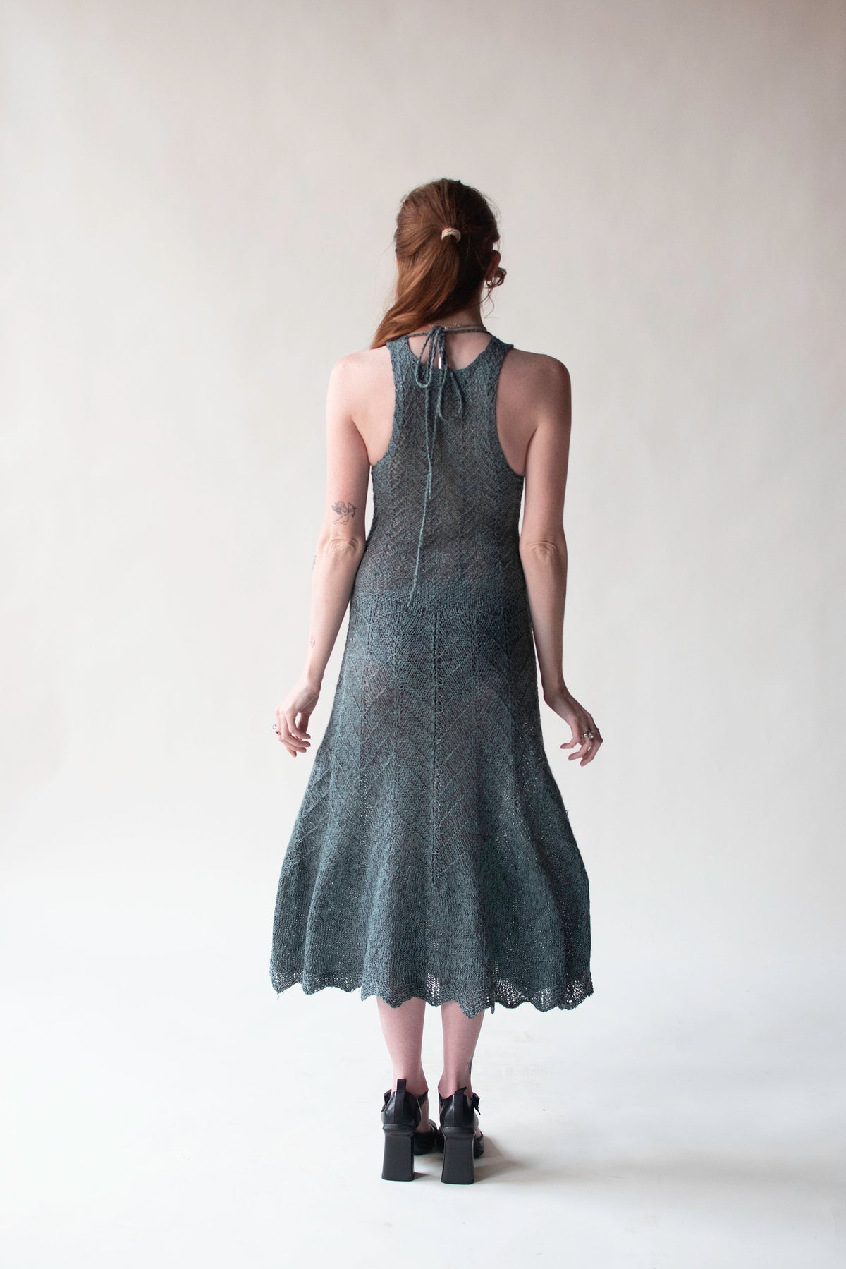 Slate Blue Knit Dress | Lotte Gabole