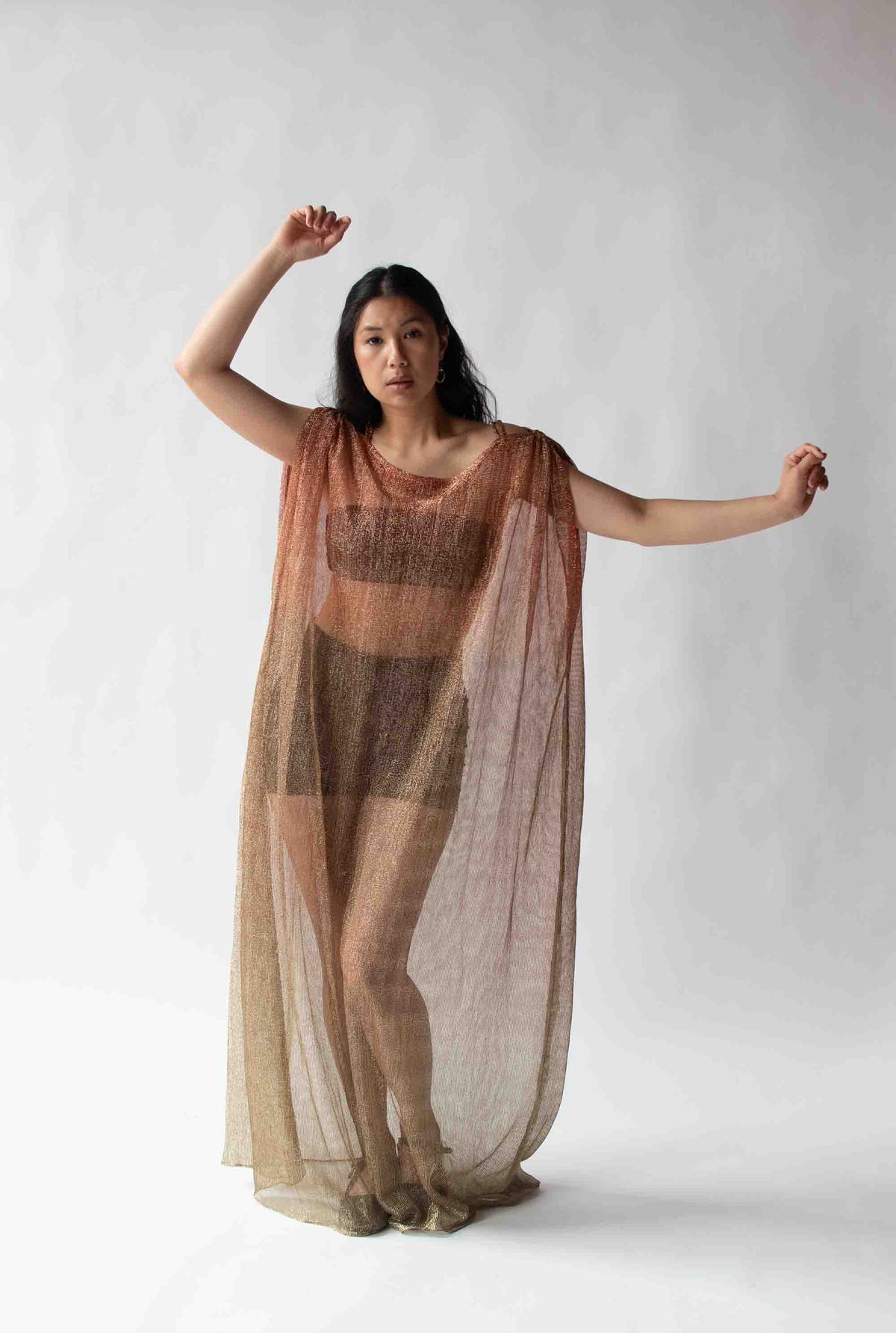 1970s Ombre Lurex Caftan | Giorgio di Sant'Angelo