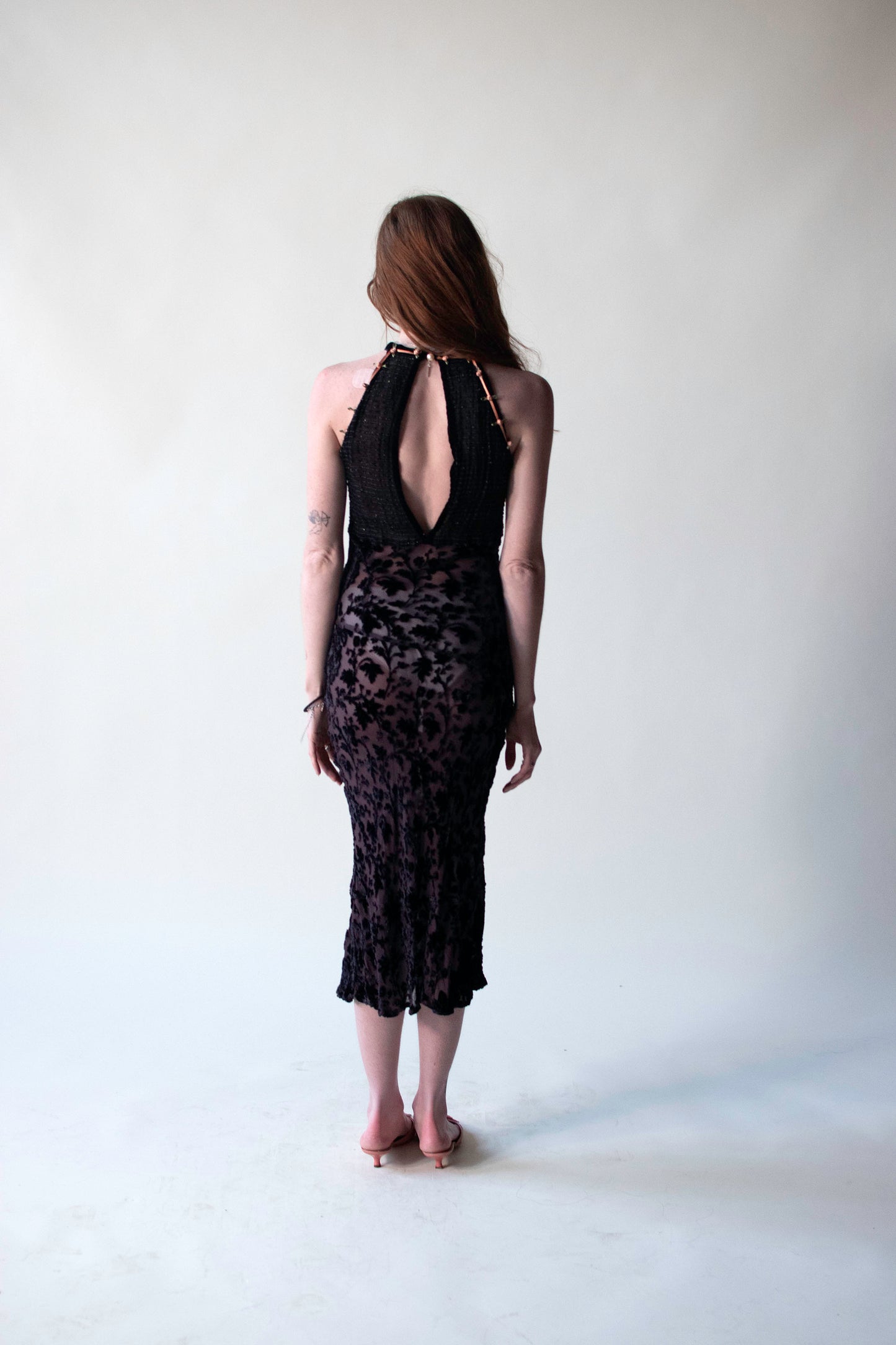 1990s Chiffon Burnout Velvet Dress | Voyage Invest in the Original