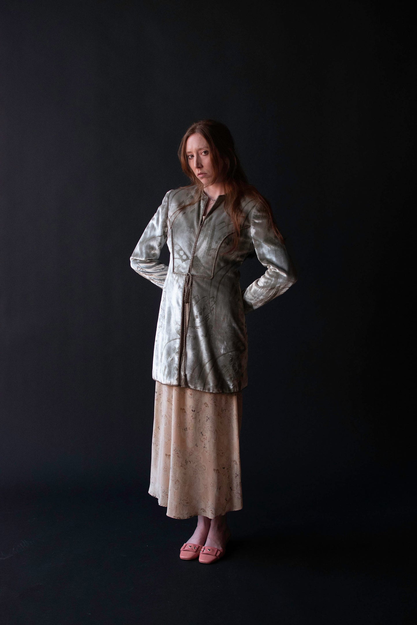 Stenciled Velvet Jacket | Mary Mcfadden