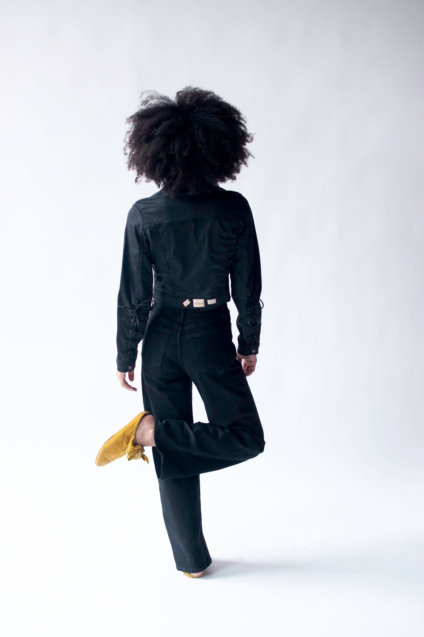 Black Denim Jacket | Todd Oldham Jeans