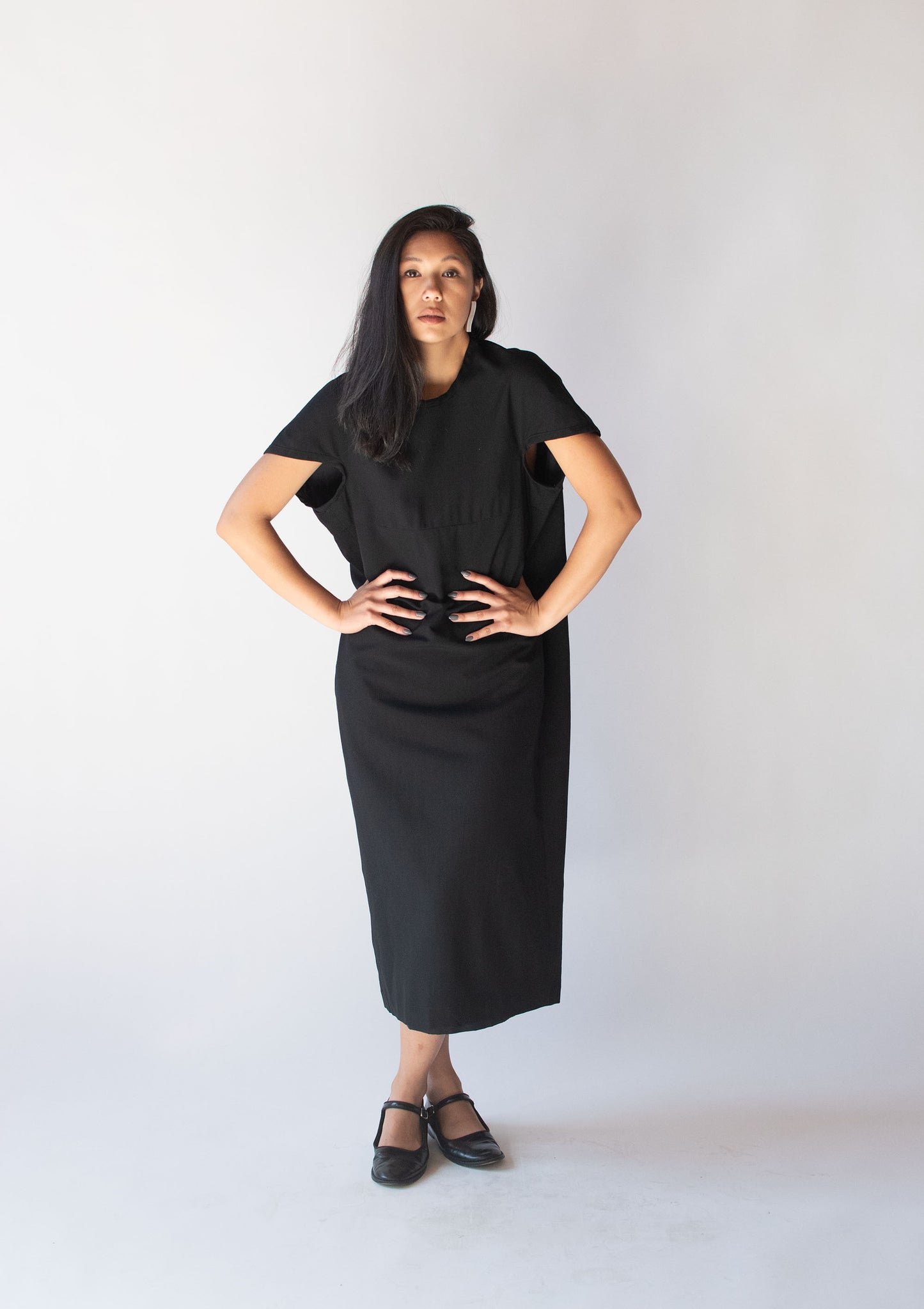 Black Wool Cocoon Dress | Comme Des Garcons F/W 1990