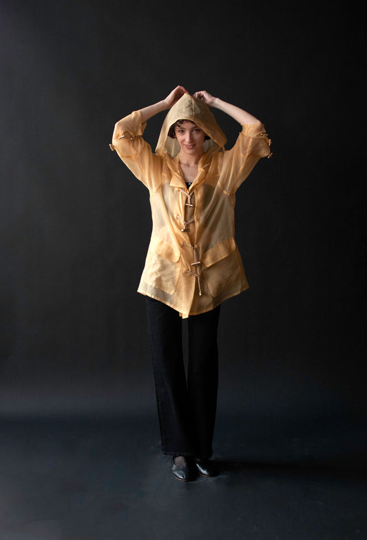 1990s Organza Jacket w/ Toggle Closures