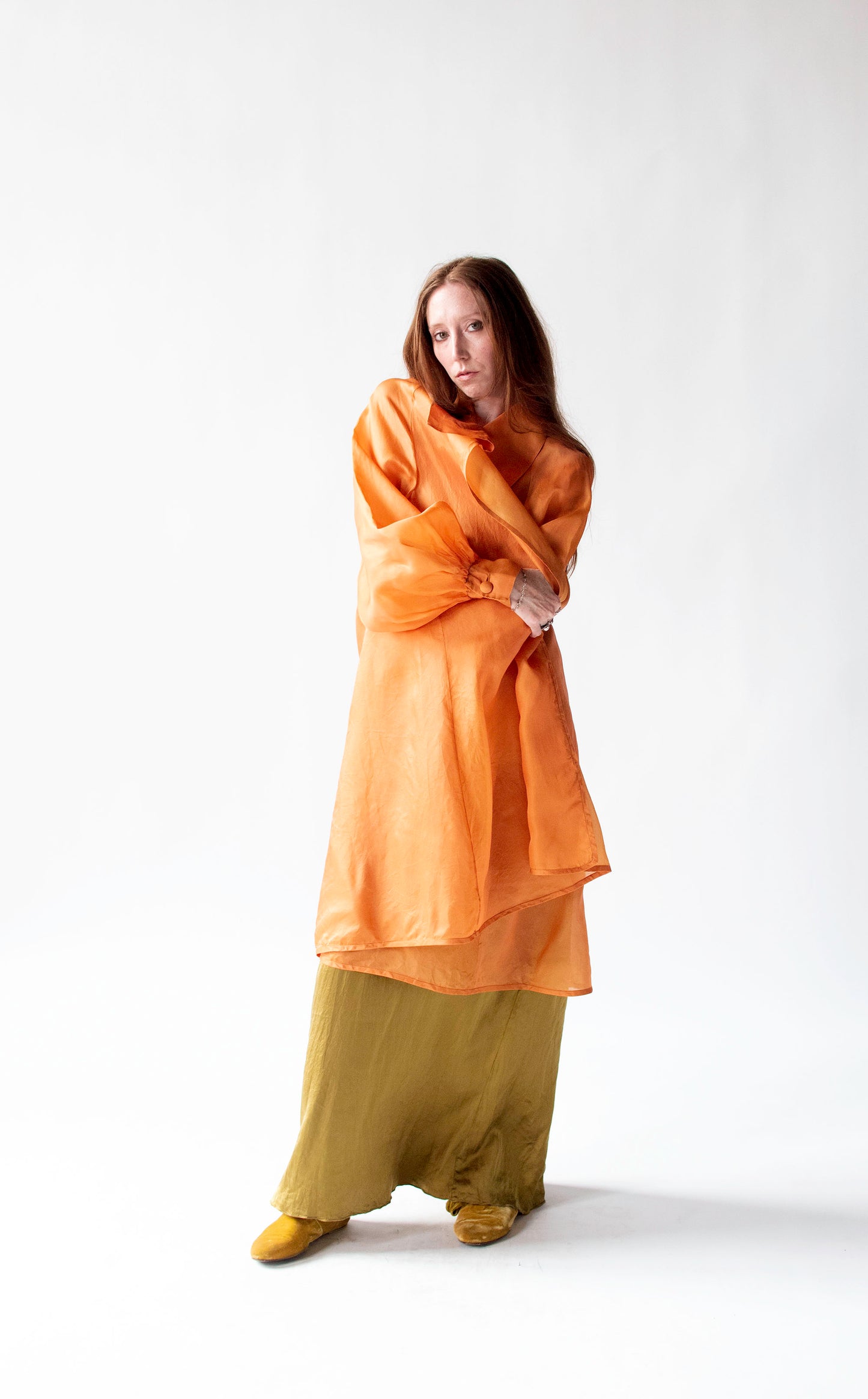 Orange Organza Jacket