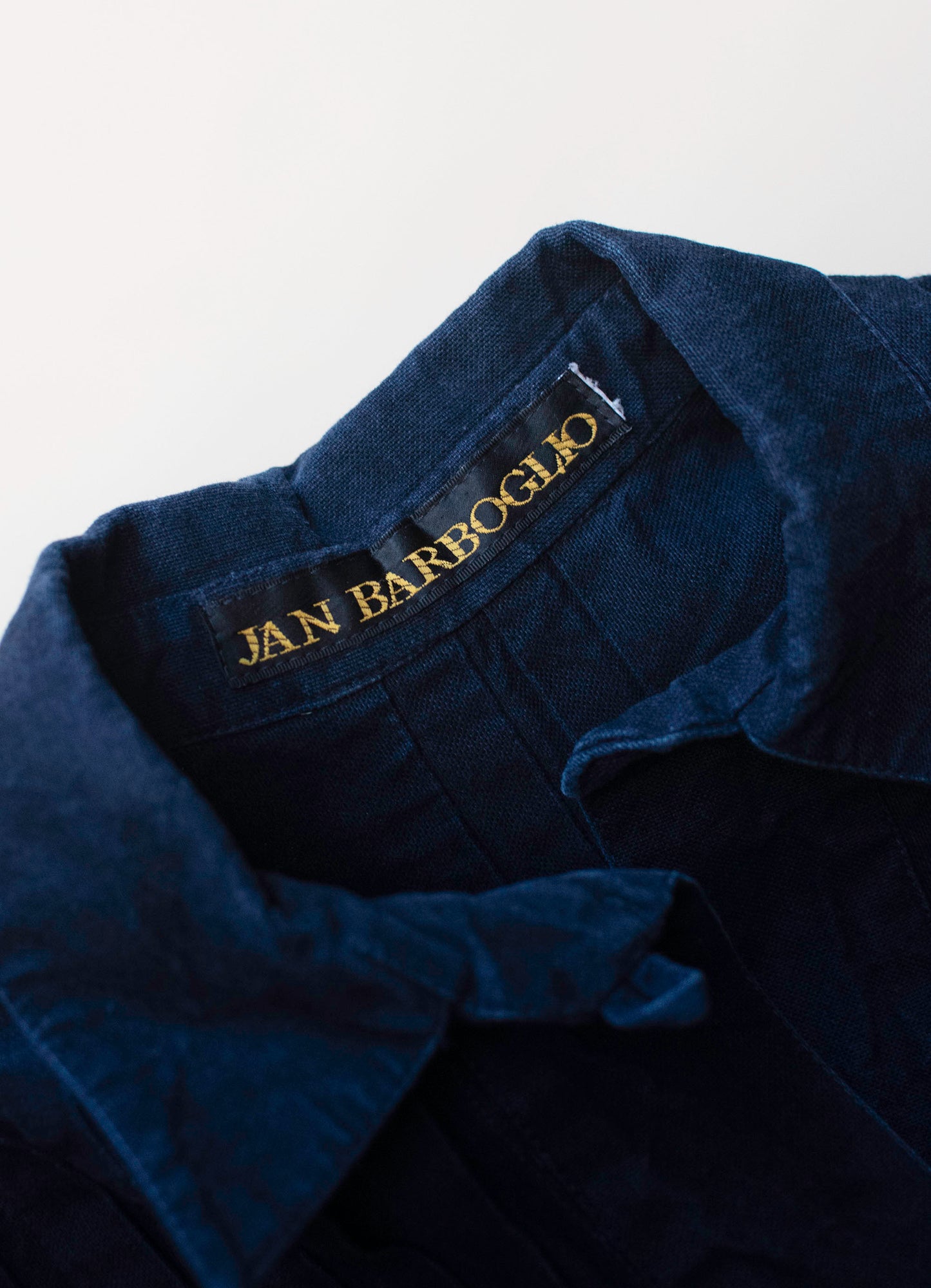 Indigo Balloon Sleeve Dress | Jan Barboglio