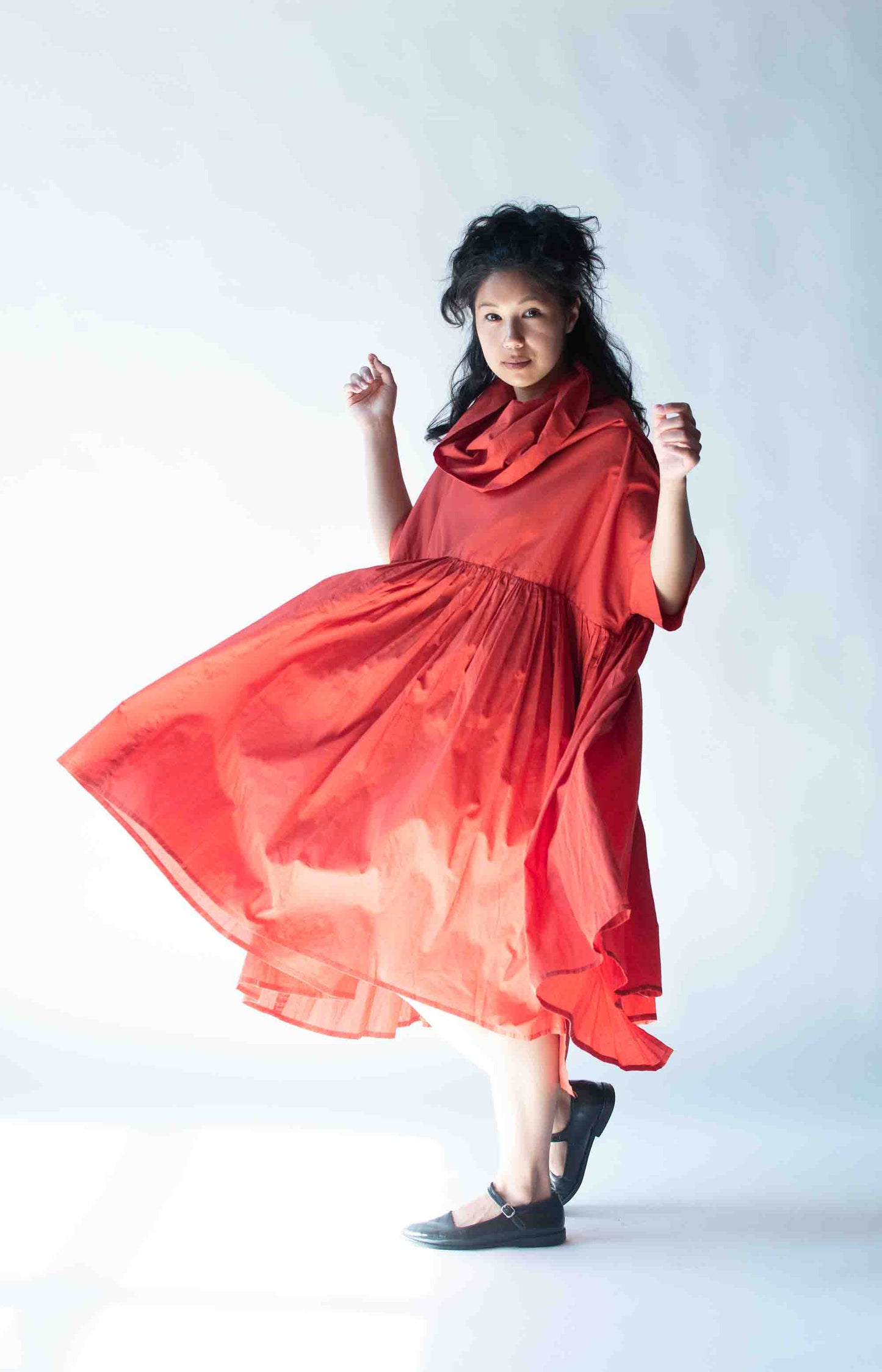 1990s Rust Cotton Dress | G Gigli