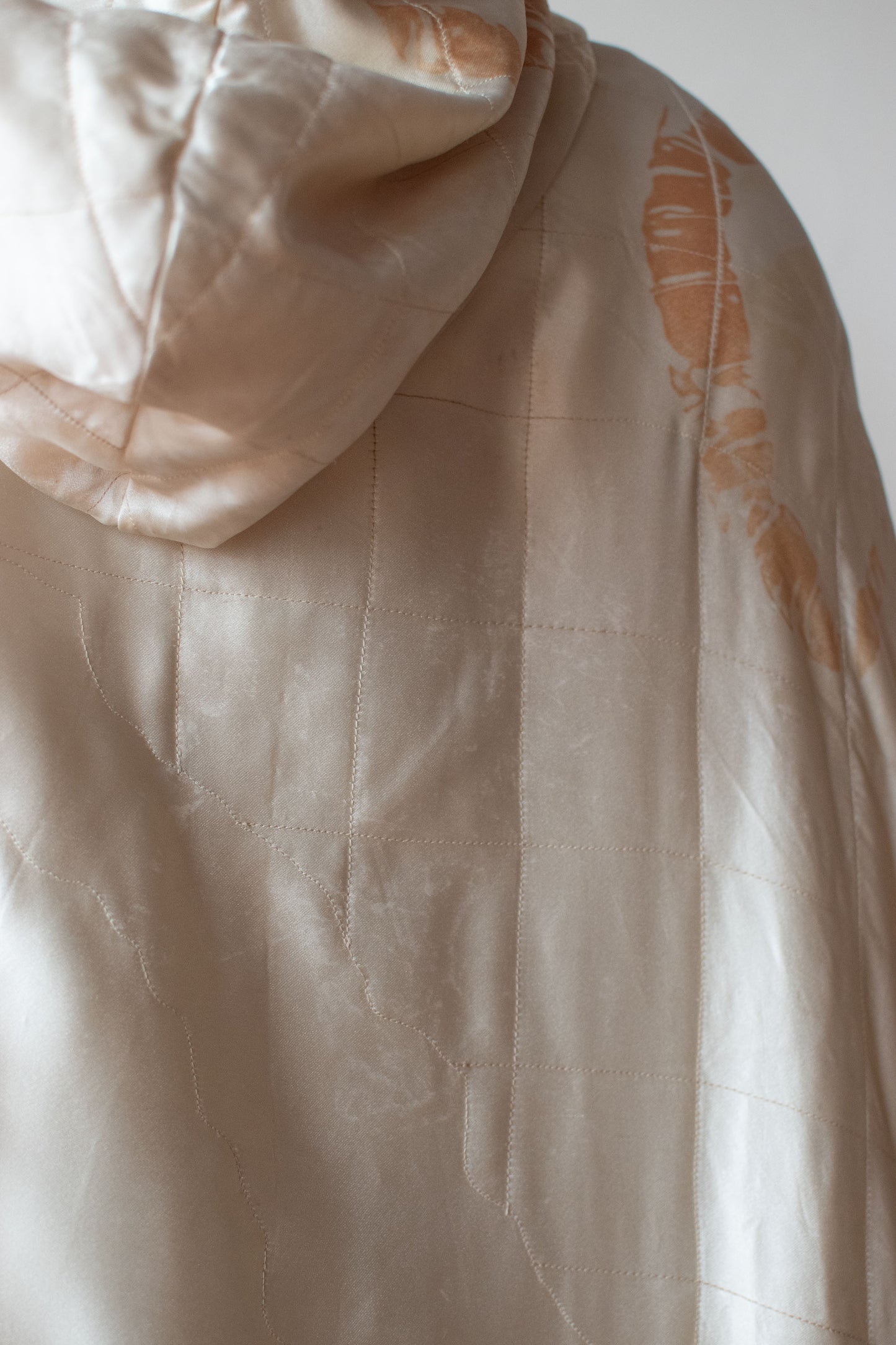 1970s Art-To-Wear Quilted Cape