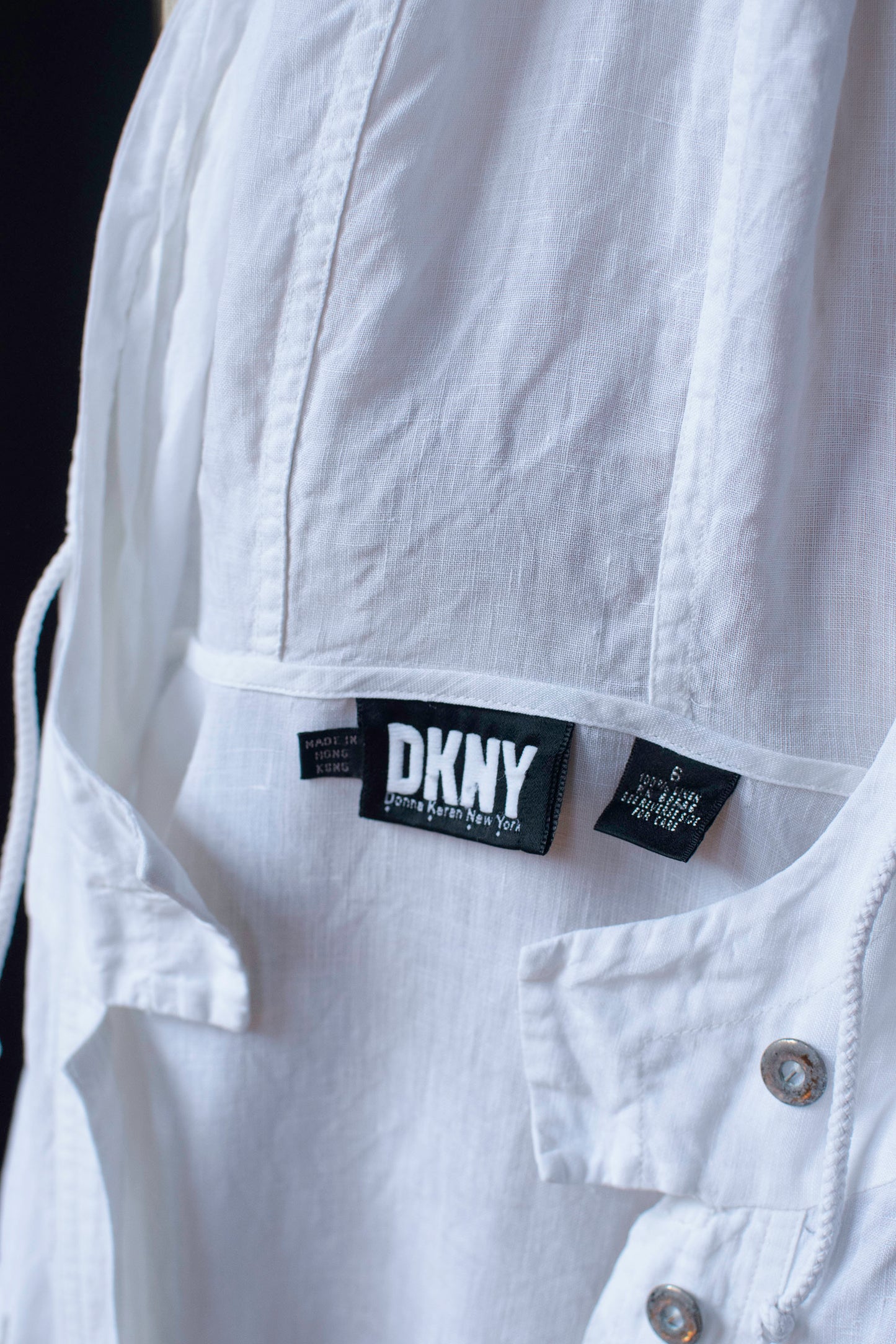 Hooded Linen Duster | DKNY Donna Karan