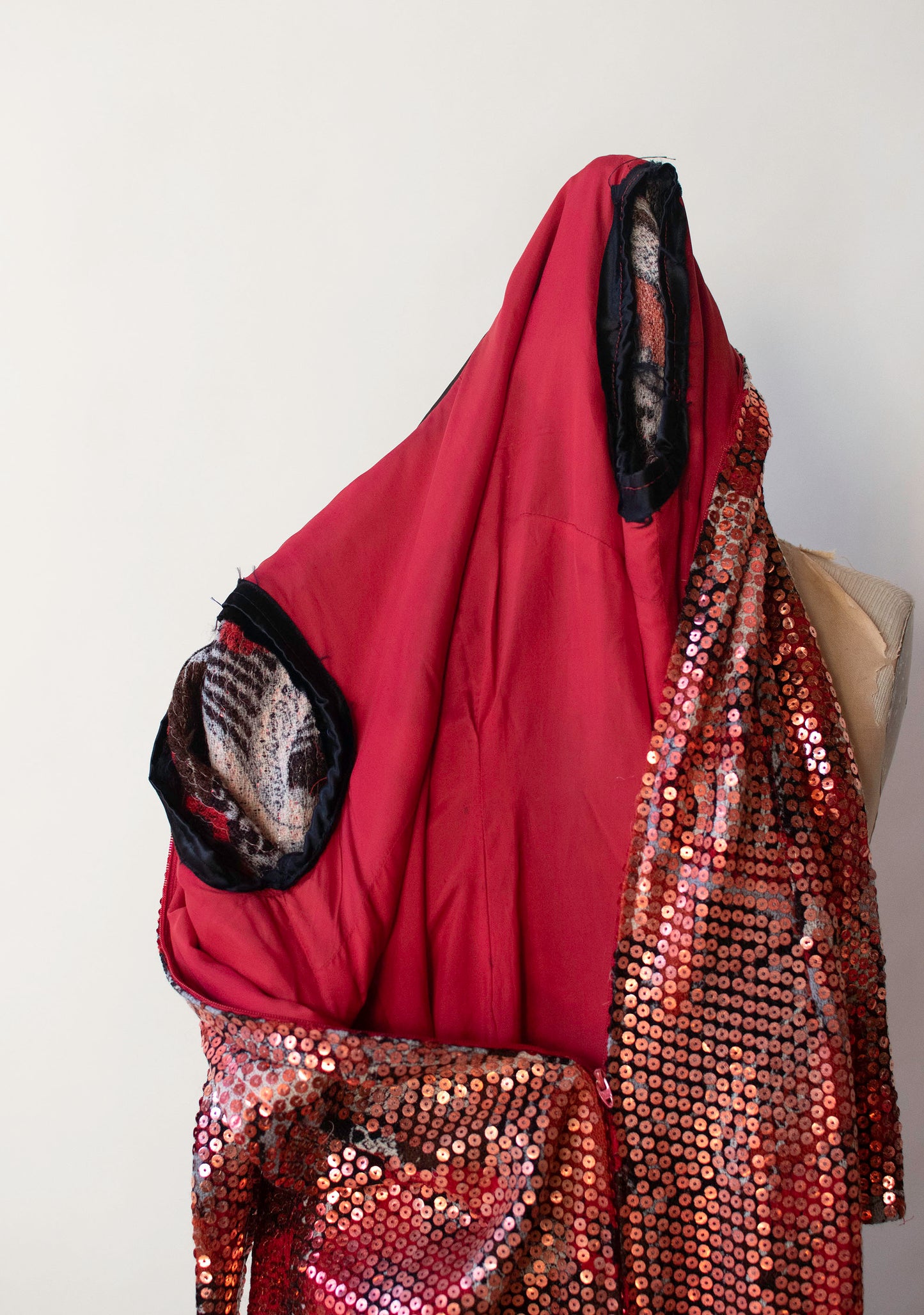 1970s Red Sequin dress