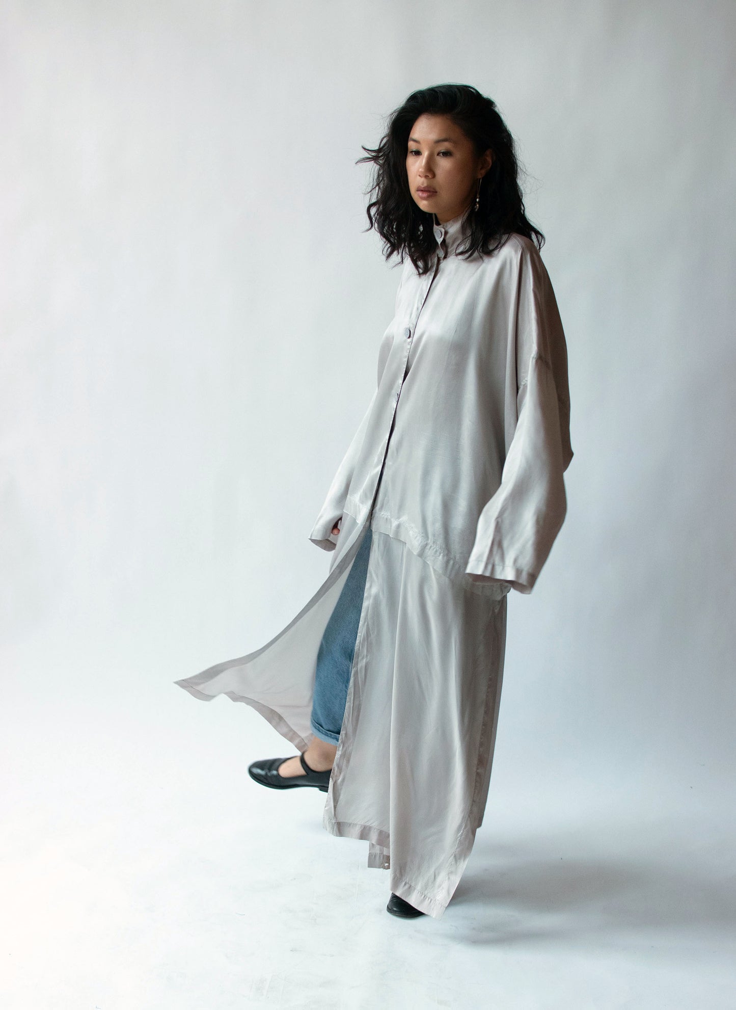 1980s Gray Open Back Jacket | Max Studio