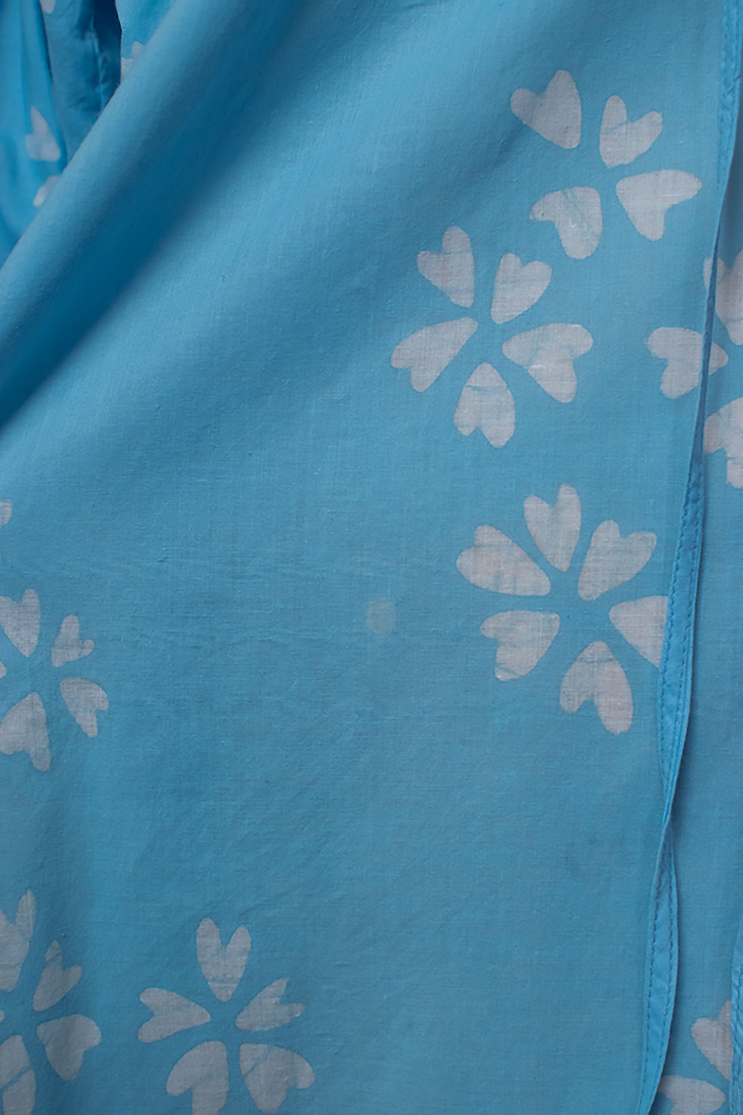 1970s Balloon Sleeve Batik Dress