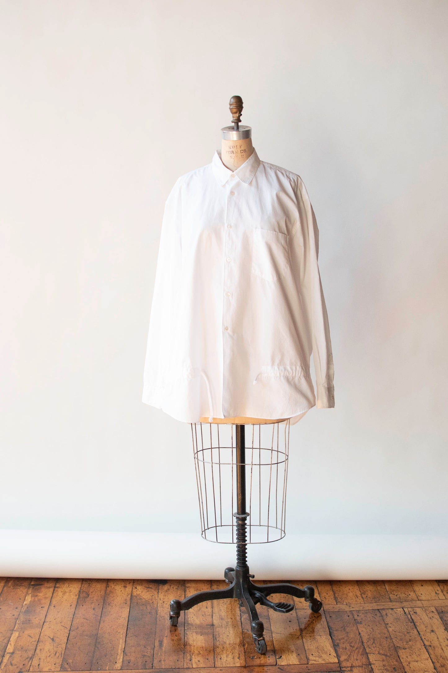 White Shirt w/ Drawstrings | Comme des Garcons