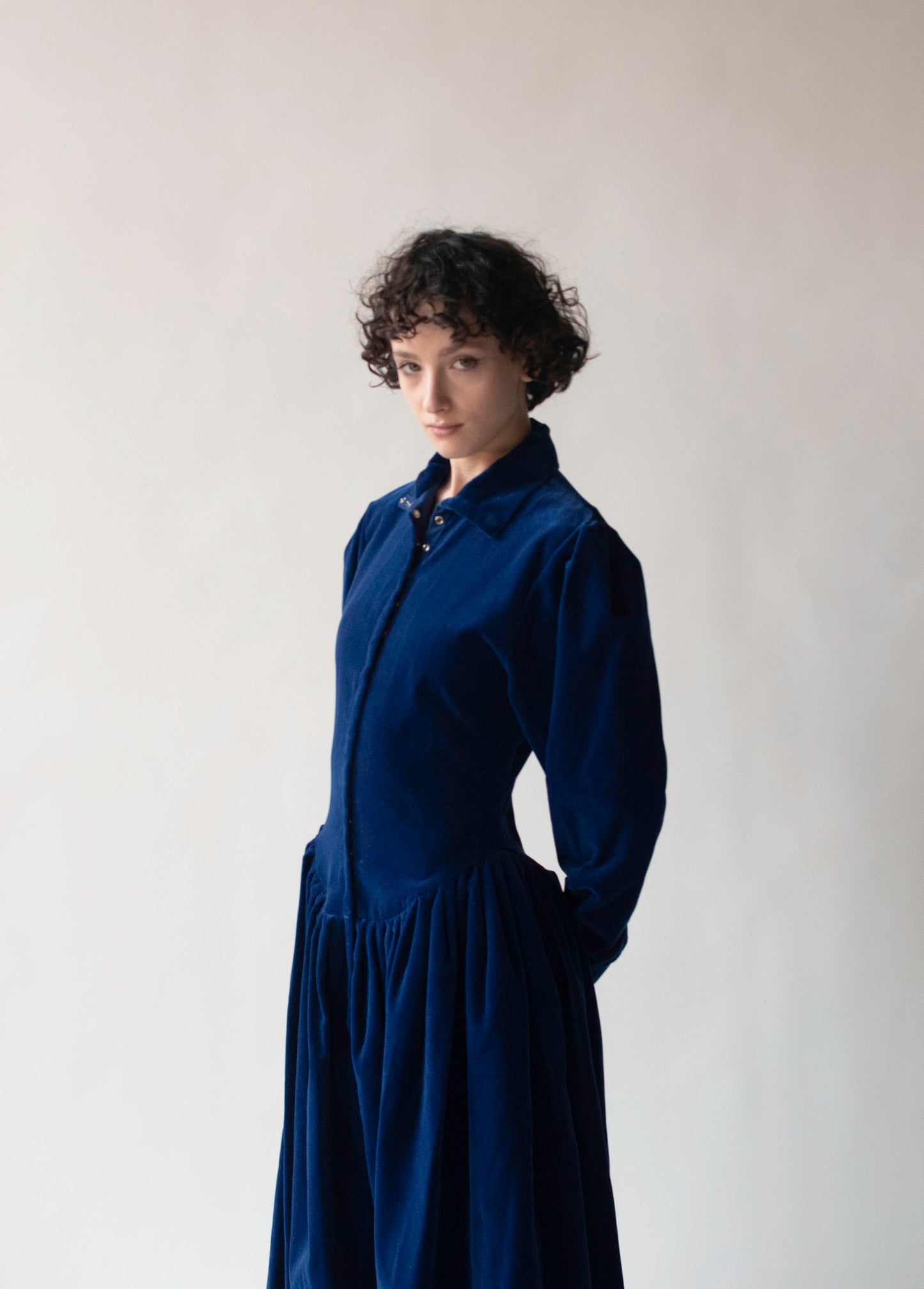 Blue Velvet Dress | Norma Kalmali