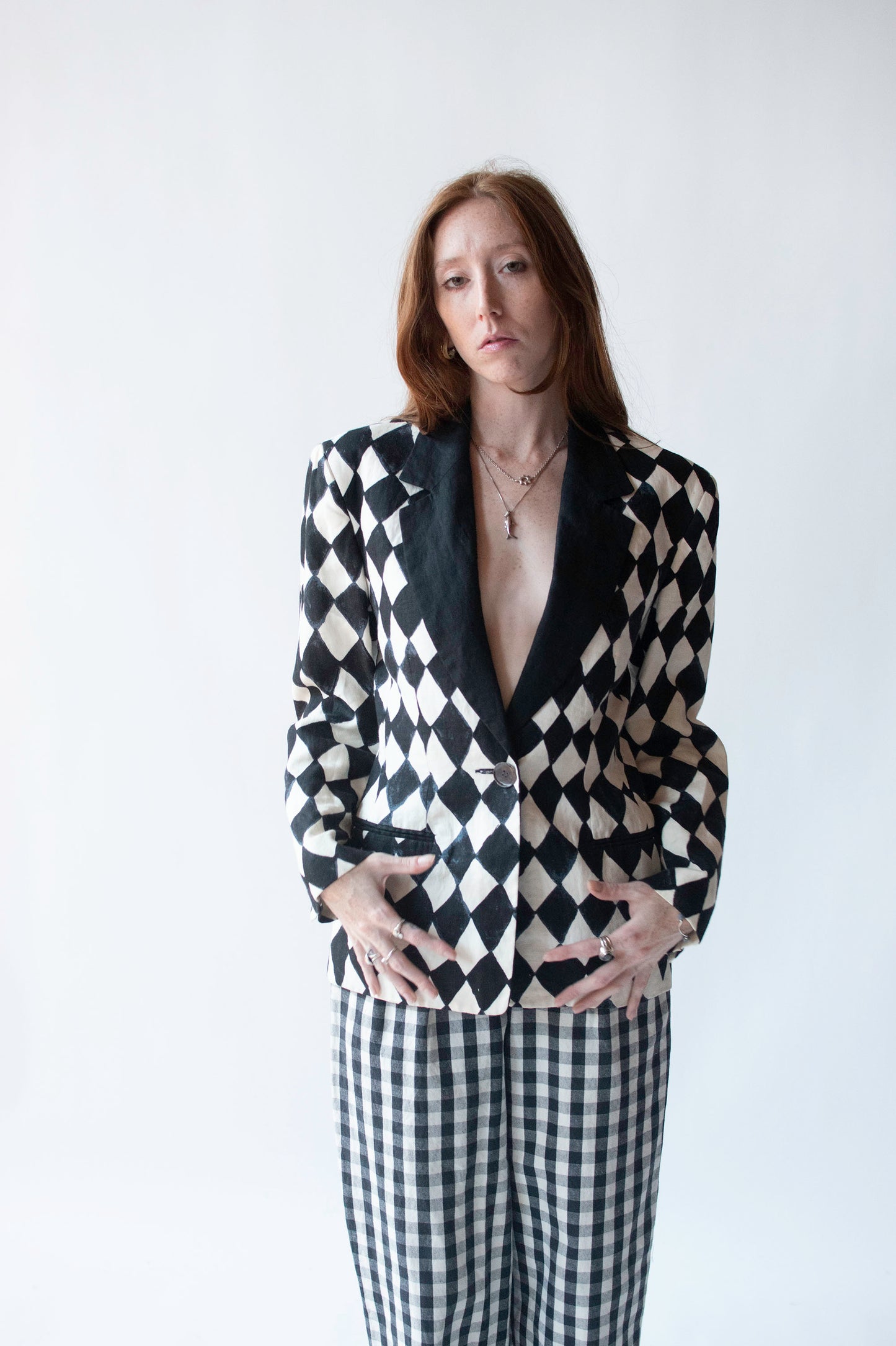 1990s Checkered Blazer | Isaac Mizrahi