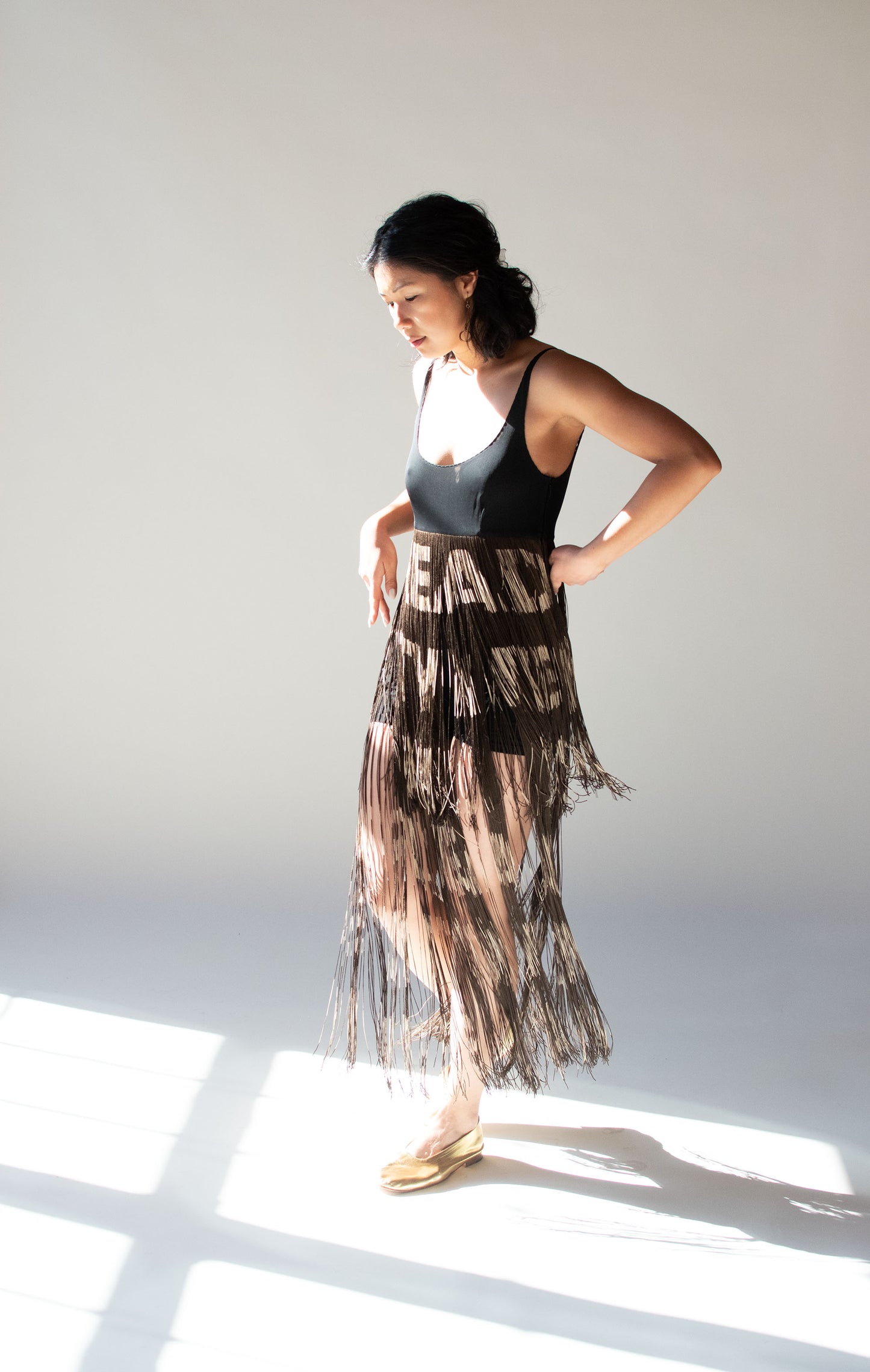 1990s Fringe Dress | Moschino Cheap & Chic