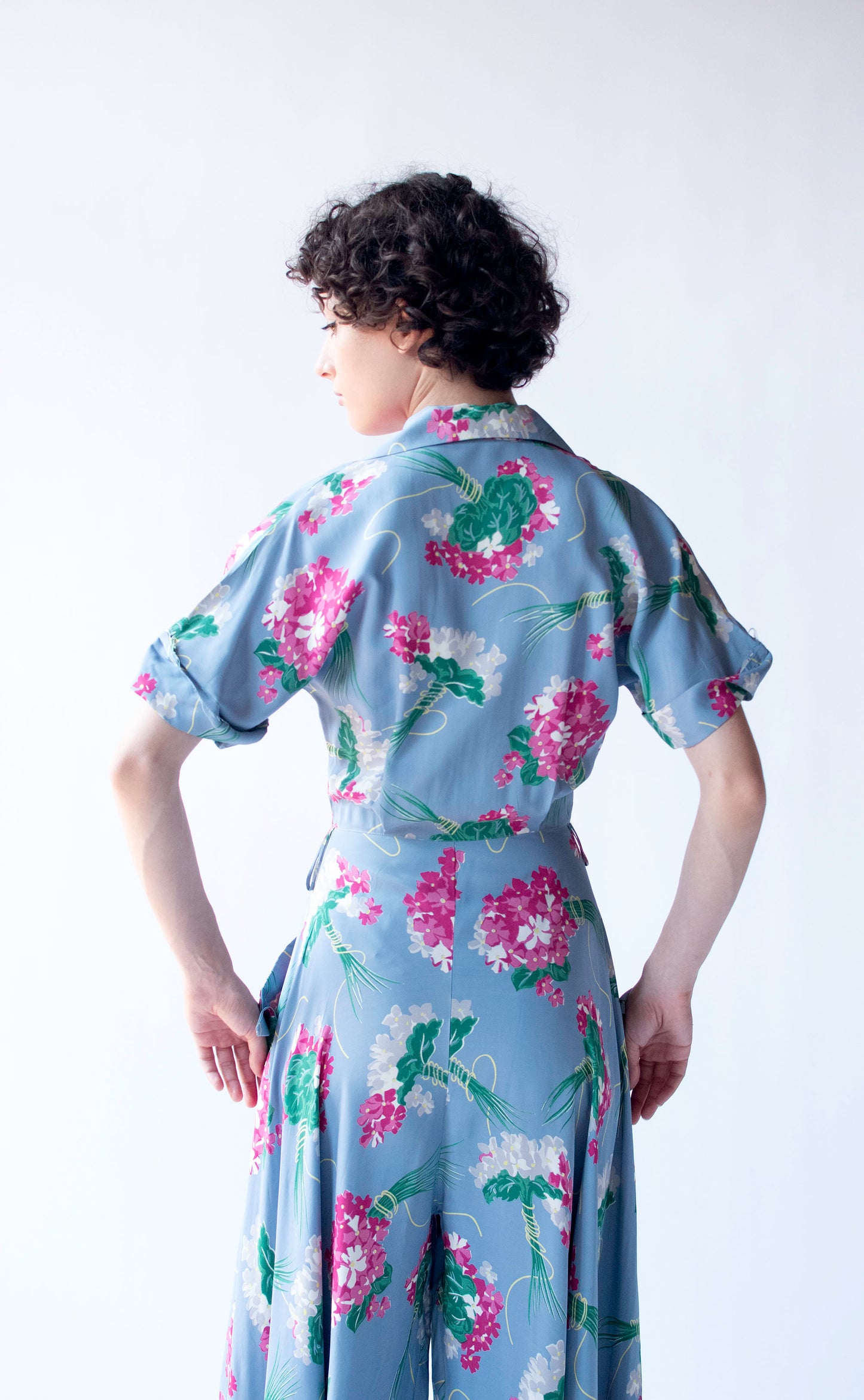 1940s Wide Leg Jumpsuit