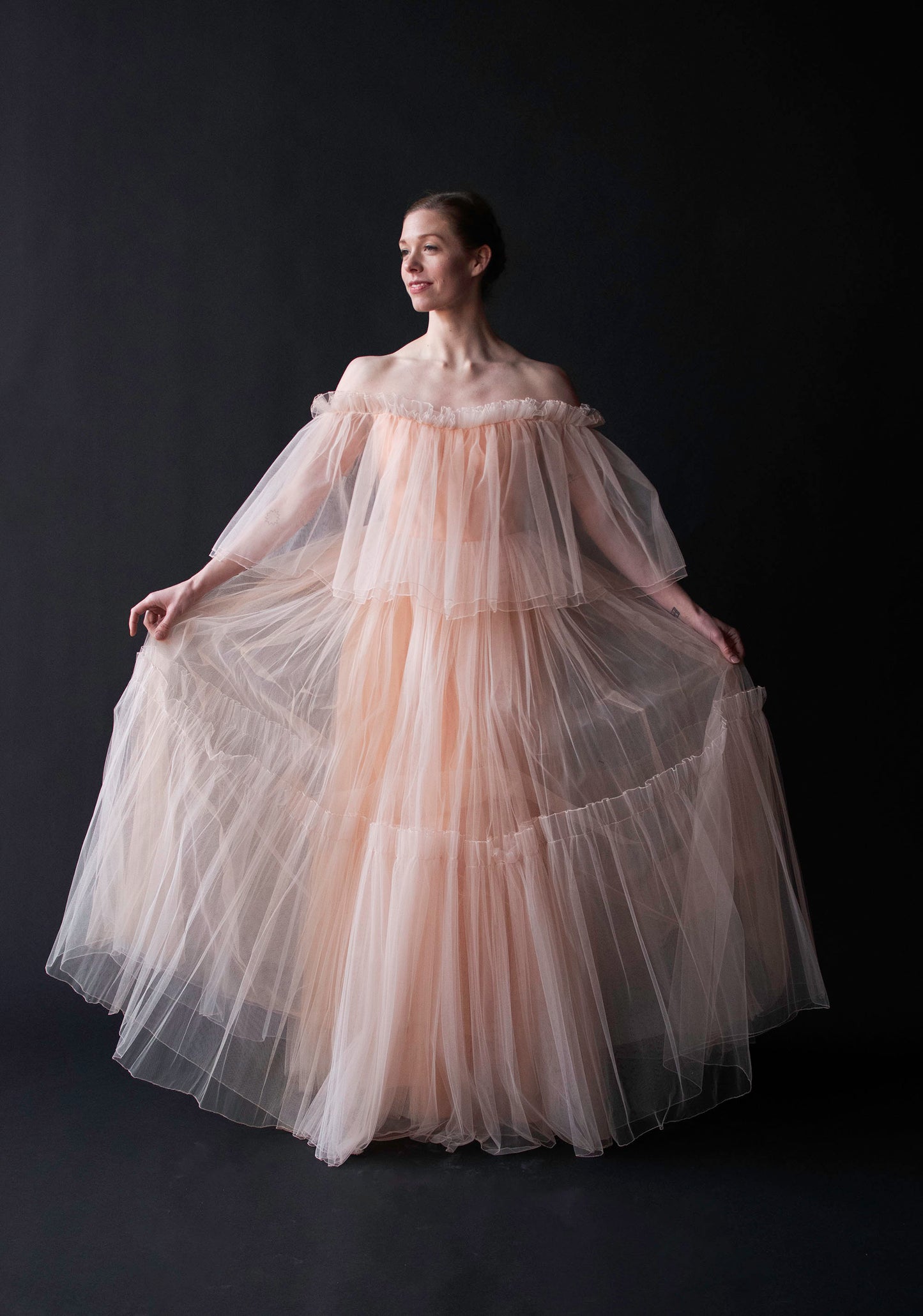 Peach Tulle Dress | Murray Arbeid