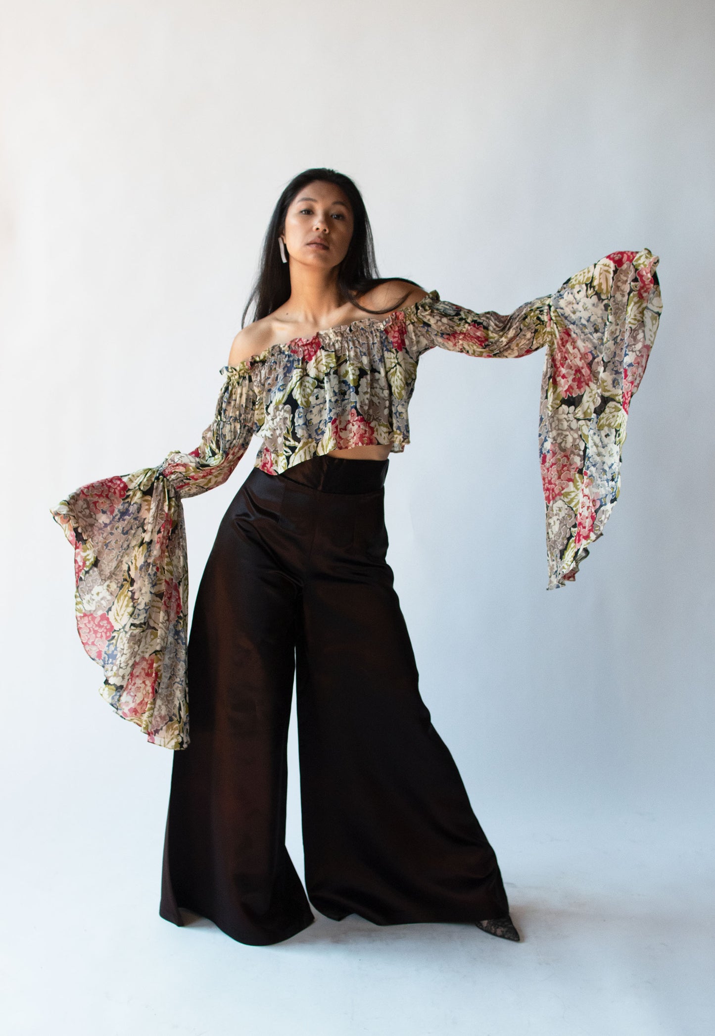 1990s Floral Blouse | OMO Norma Kamali