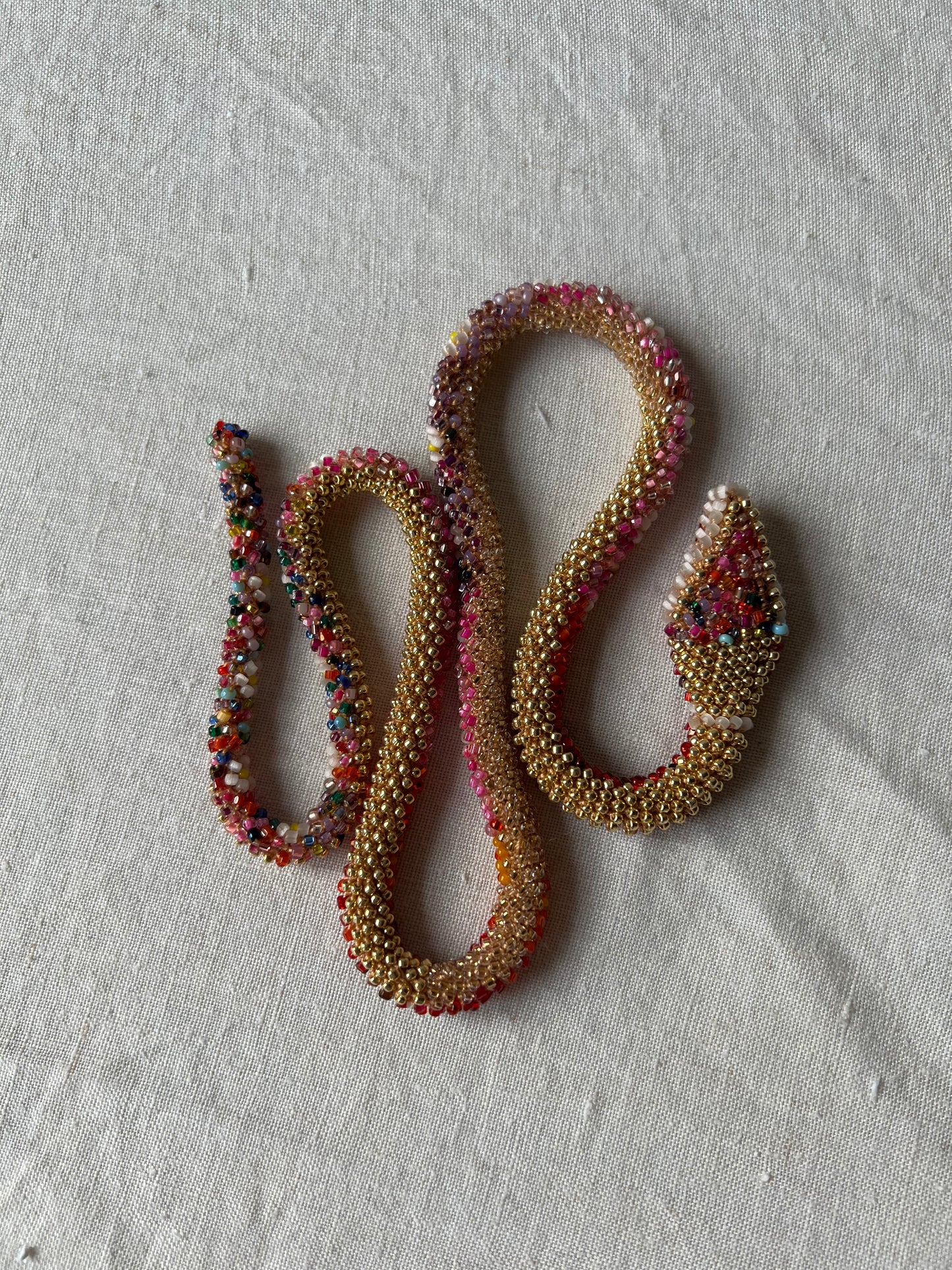 Bead Crochet Snake | Ombre