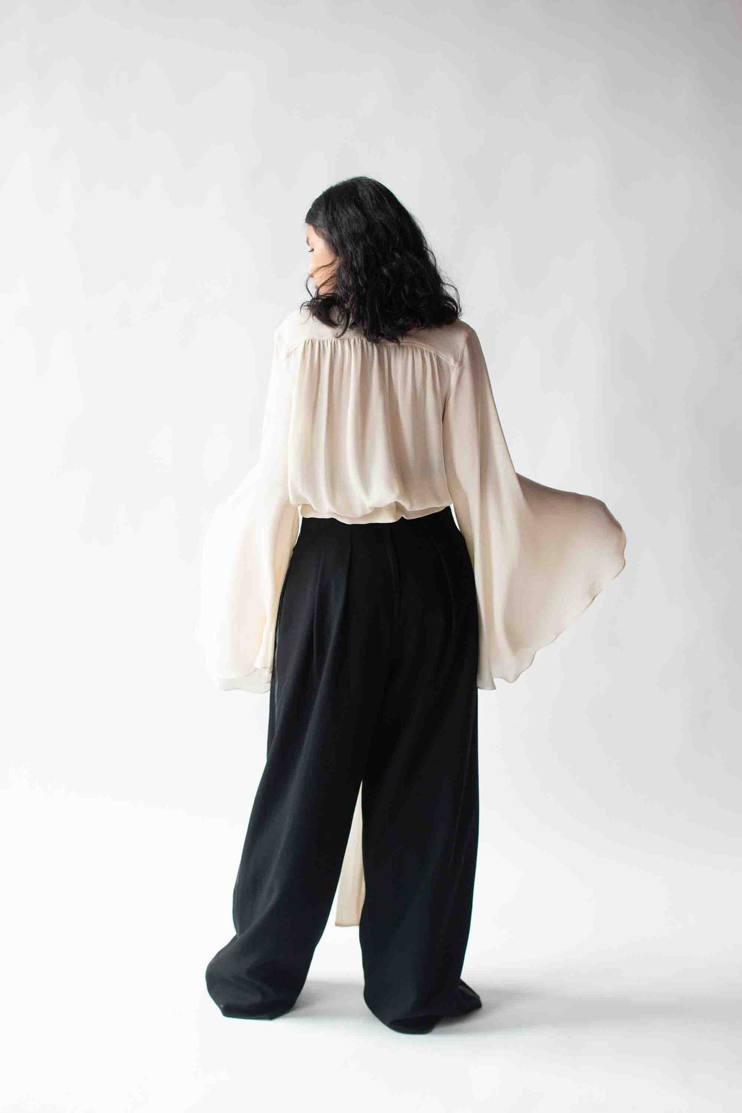 Wide Sleeve Silk Blouse | Jean Paul Gaultier