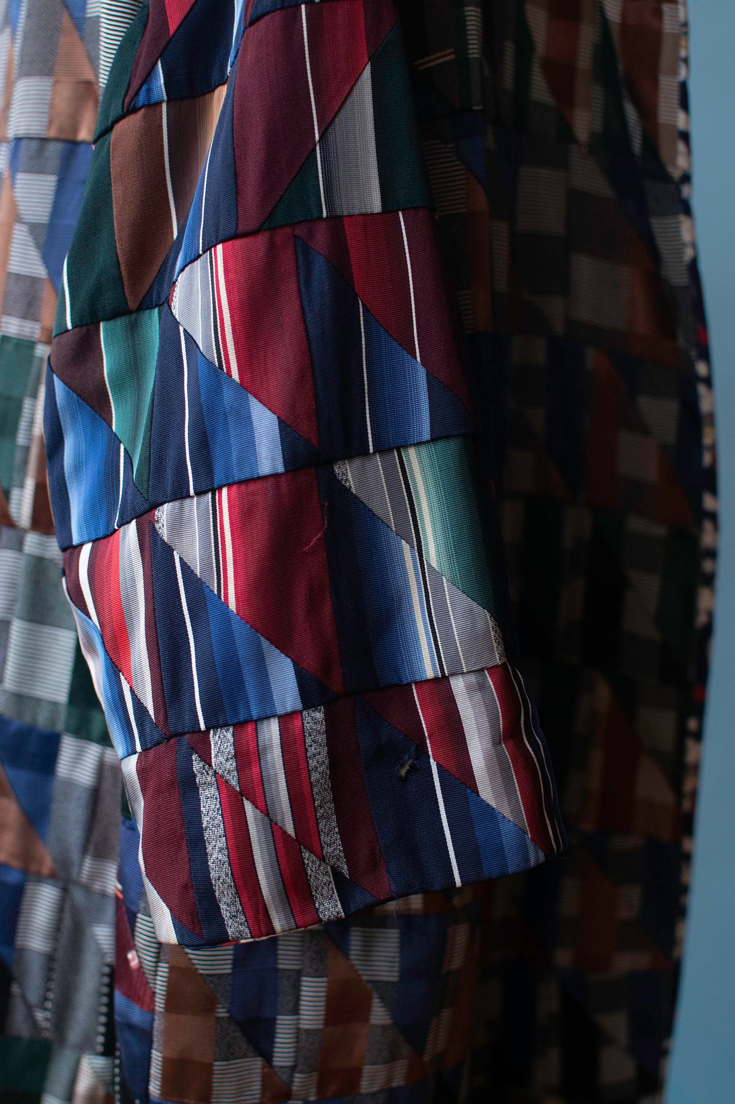 Bespoke Patchwork Tie / Celestial print Coat