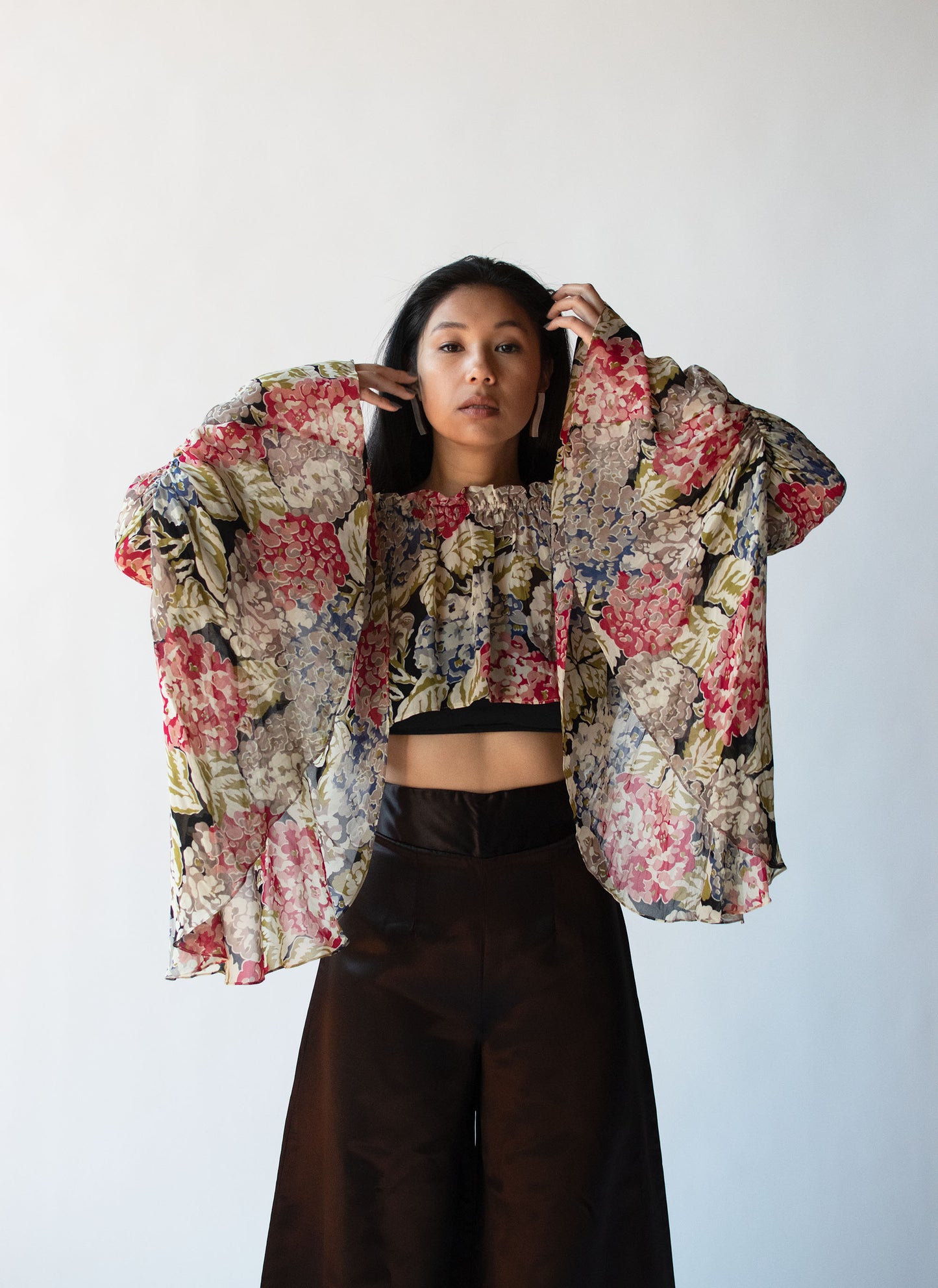 1990s Floral Blouse | OMO Norma Kamali