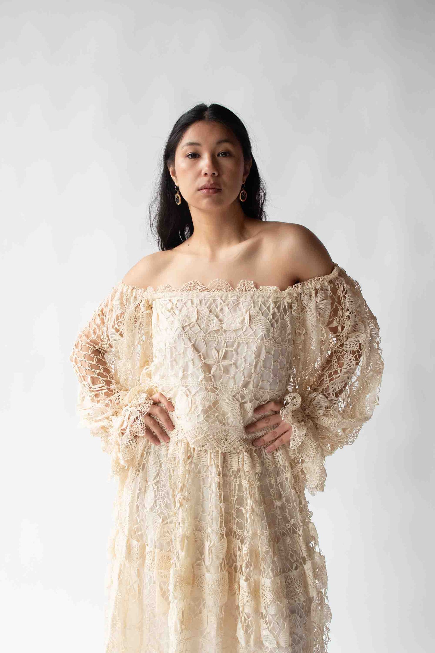 1970s Crochet Dress Set