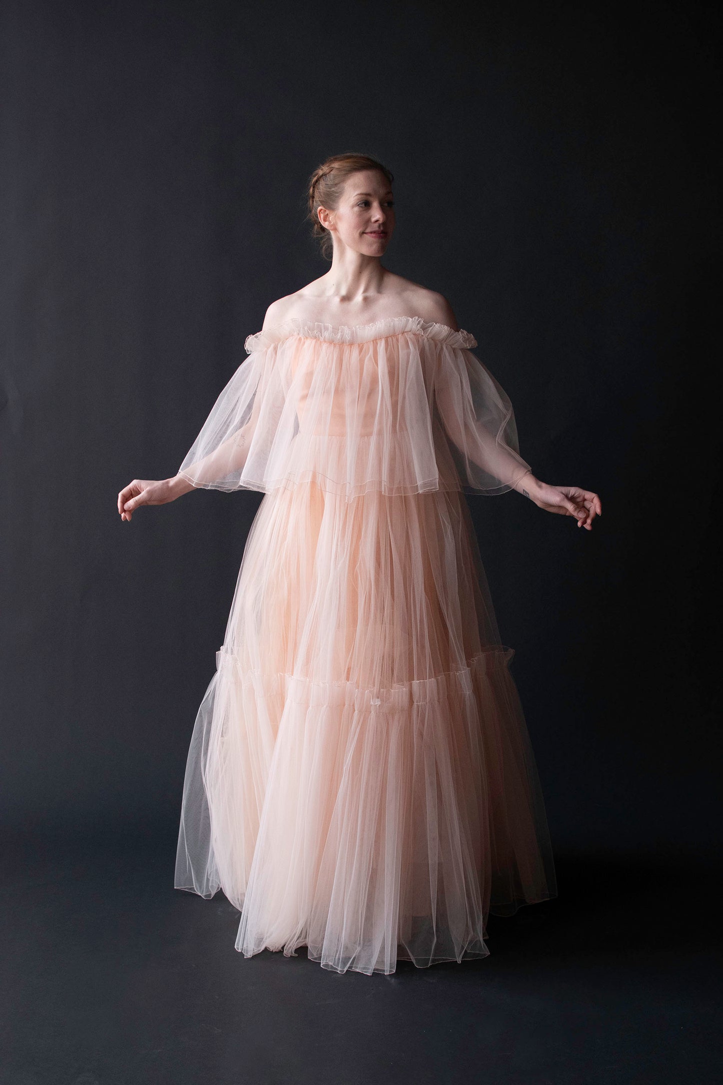 Peach Tulle Dress | Murray Arbeid