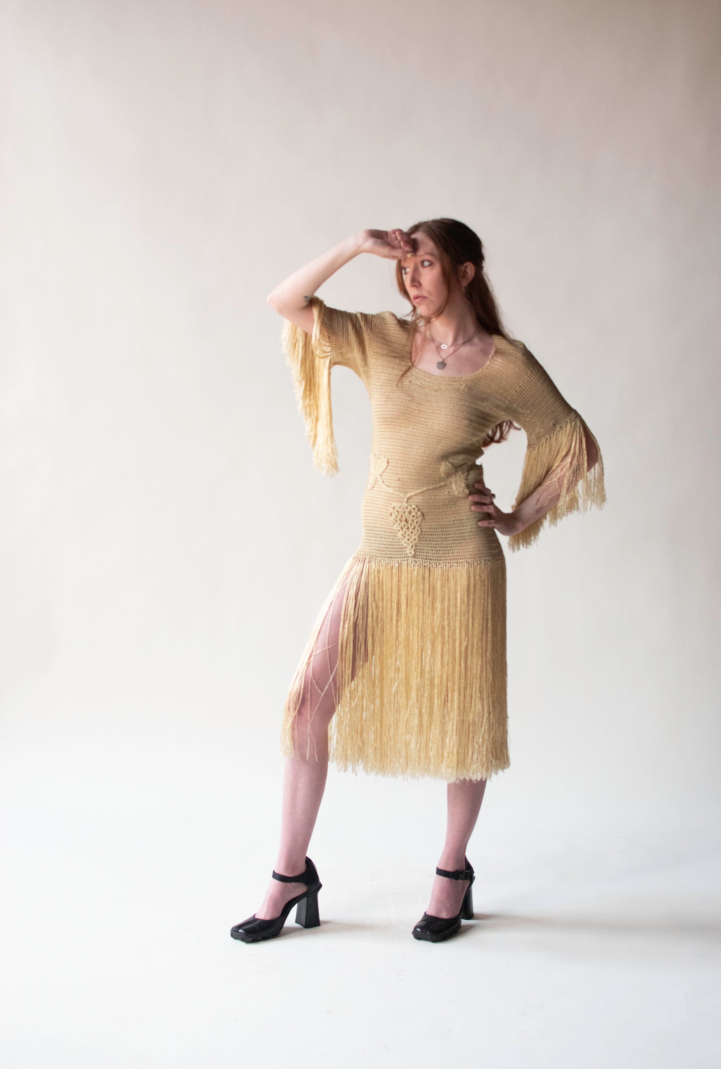 1920s Crochet Dress