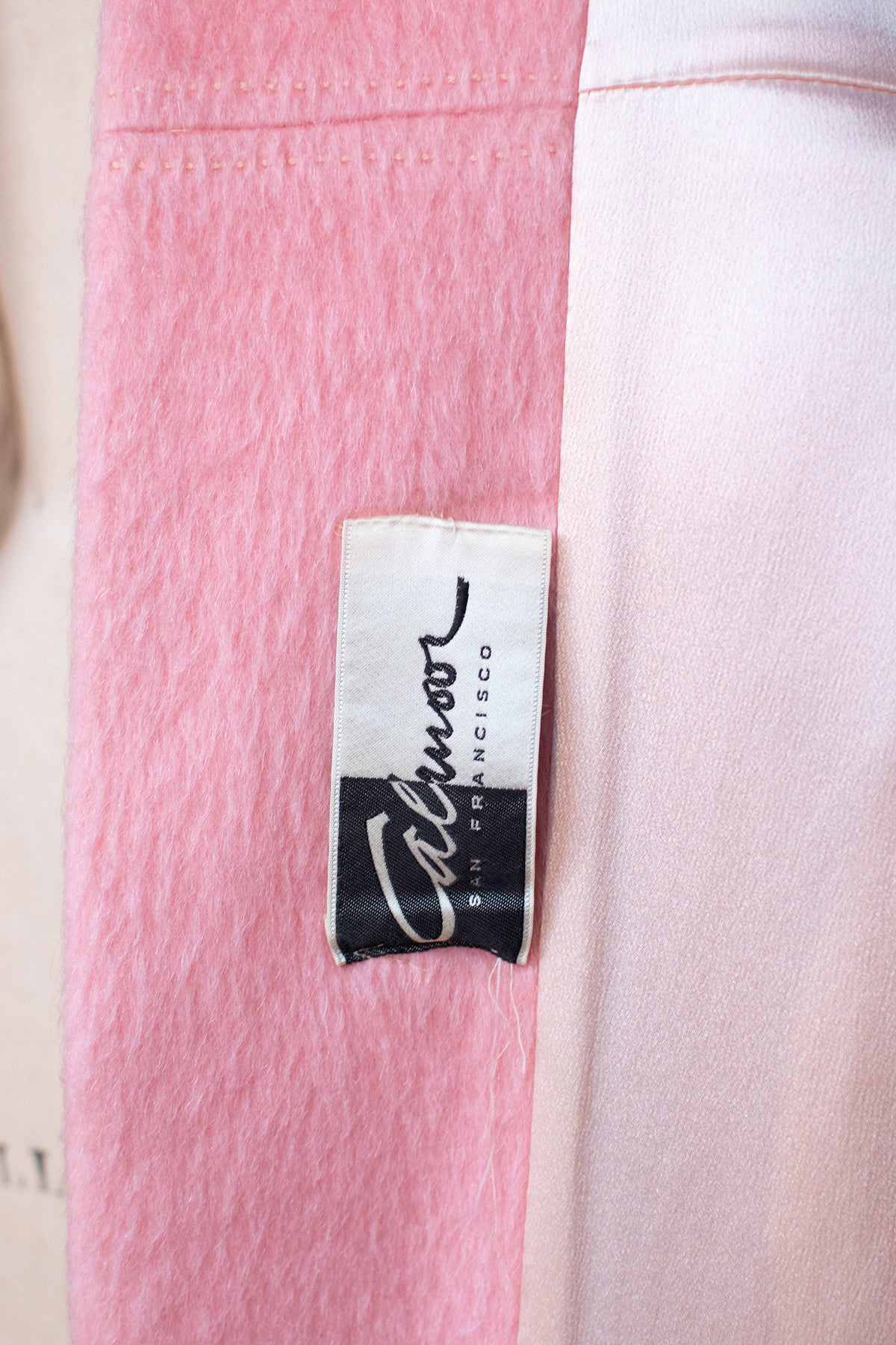 1960s Bubblegum Pink Mohair Coat