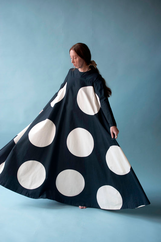 1970s Polka Dot Dress | Vuokko