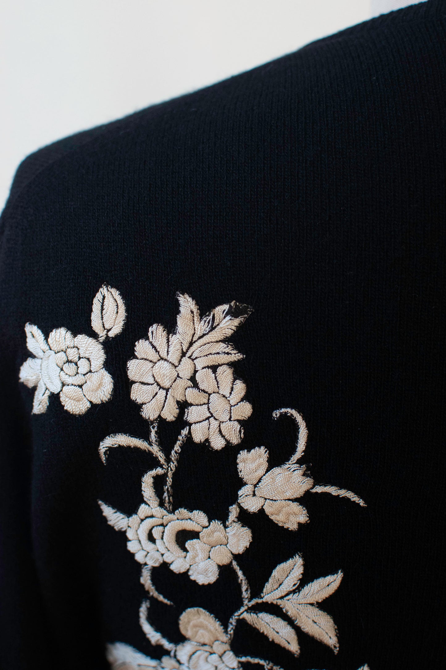1950s Embroidered Cashmere Cardigan | Helen Bond Carruthers