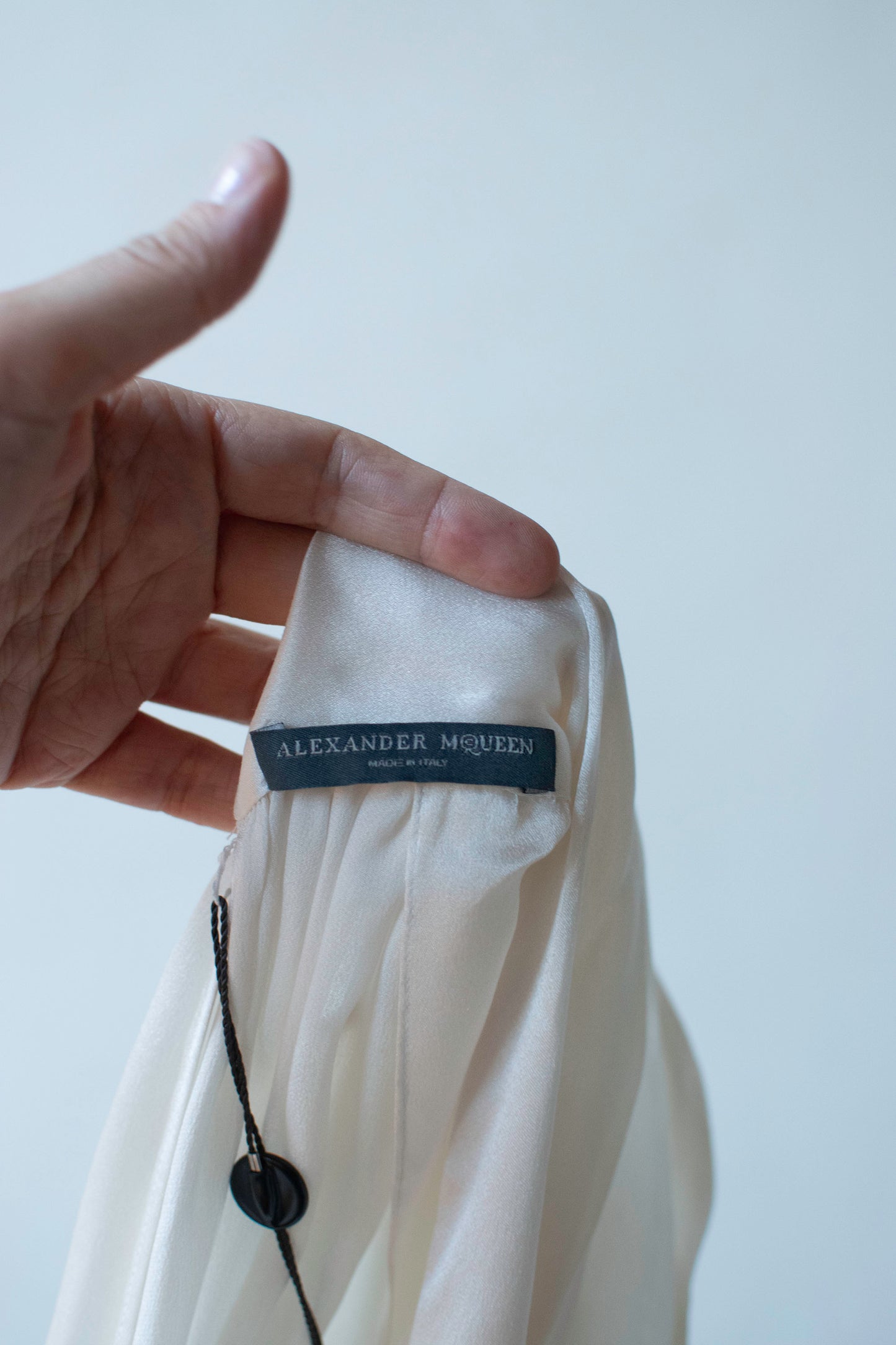 White Silk Blouse | Alexander McQueen