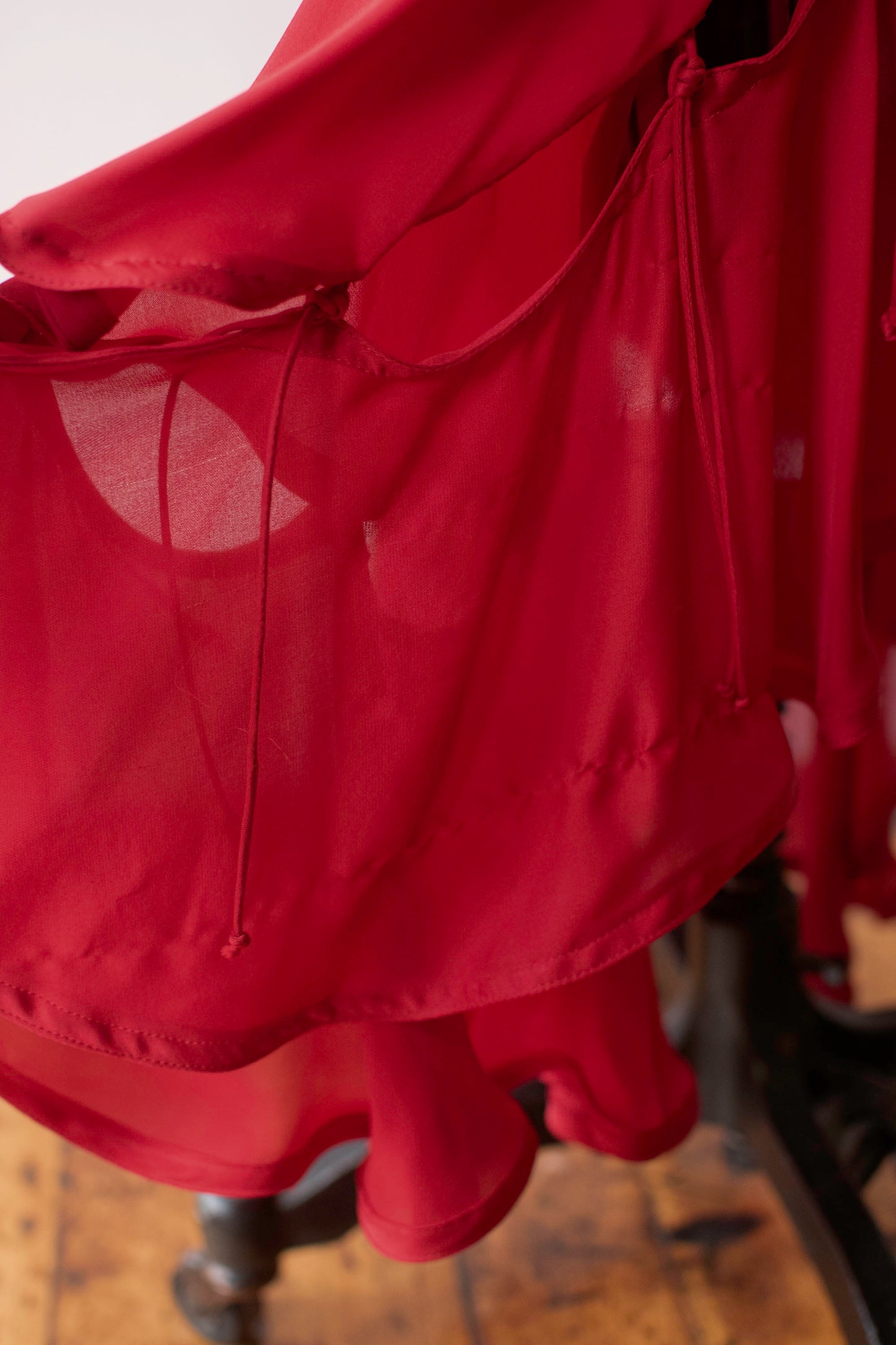 Red Silk Skirt | Yves Saint Laurent Rive Gauche FW 2003