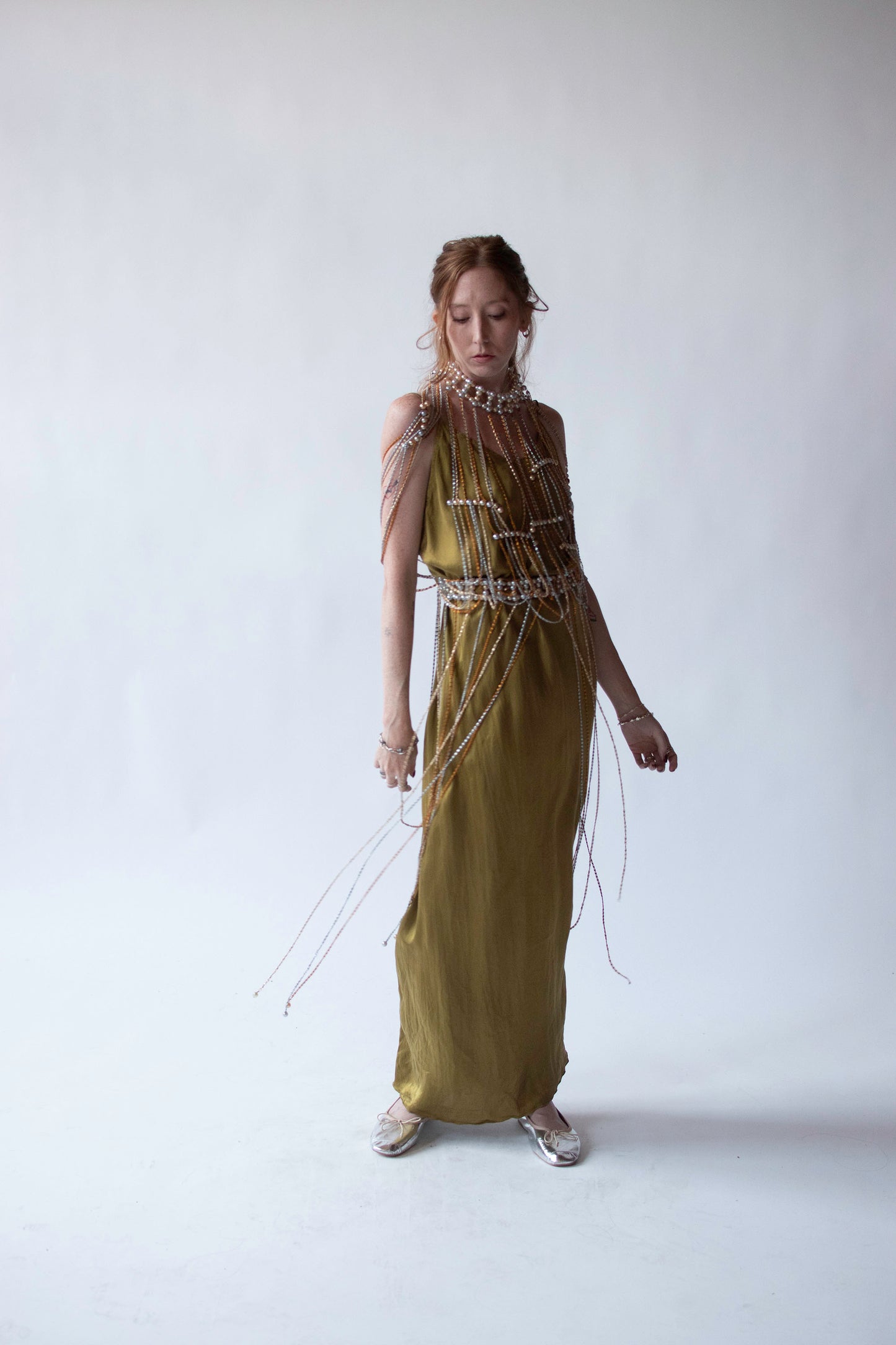 1970s Pearl & Chain Top | Loris Azzaro