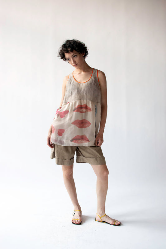 Surrealist Print Tank | Philosophy Di Alberta Ferretti SS 2010