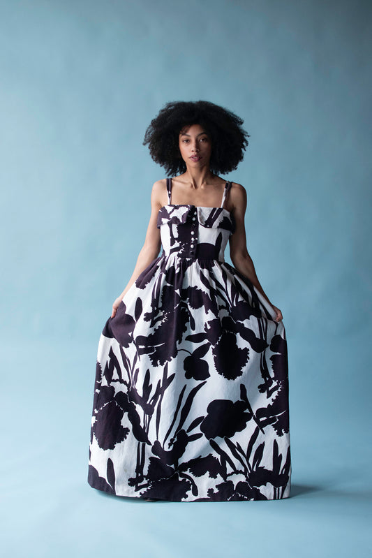 1960s Floral Print Gown | Geoffrey Beene