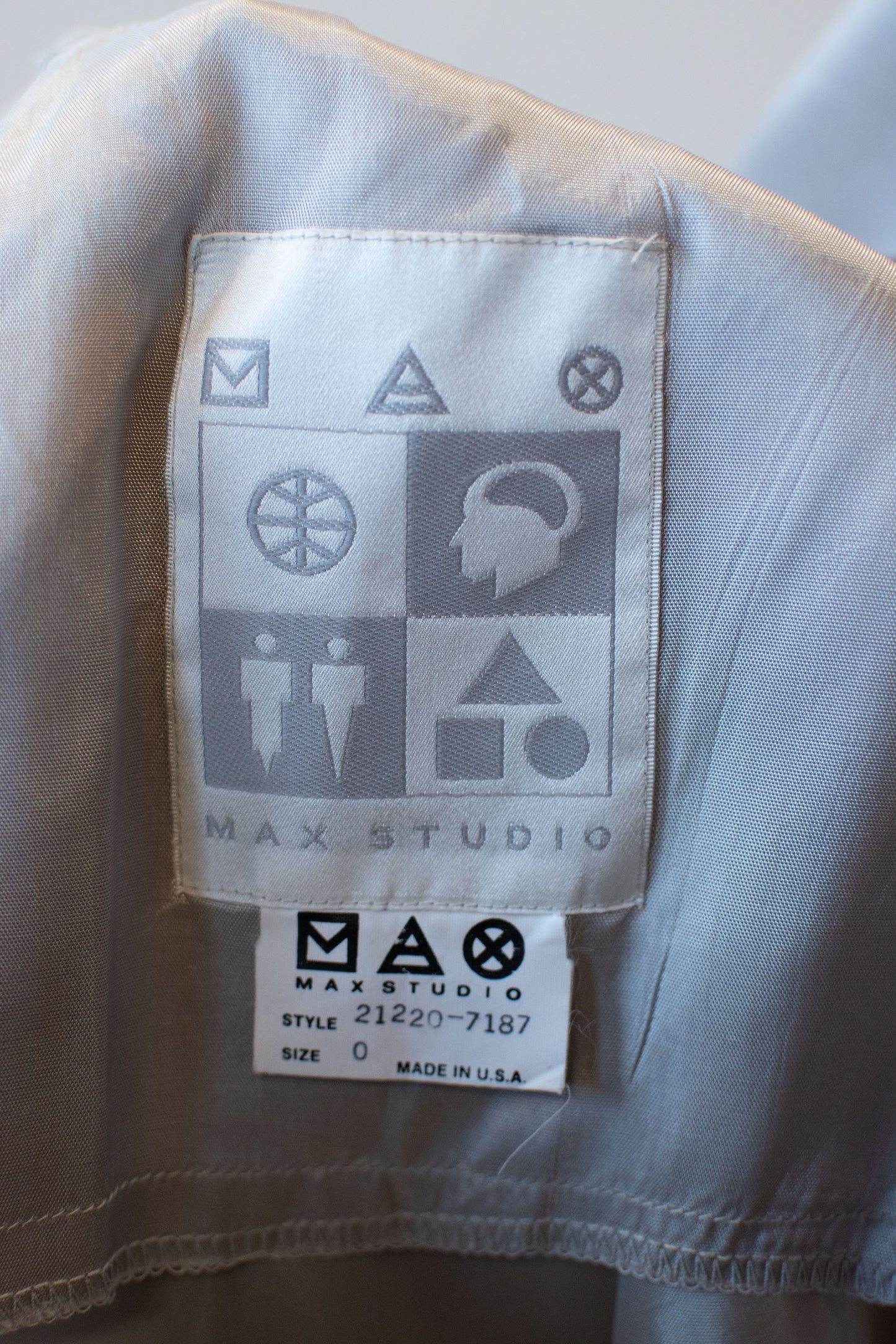 1980s Gray Open Back Jacket | Max Studio