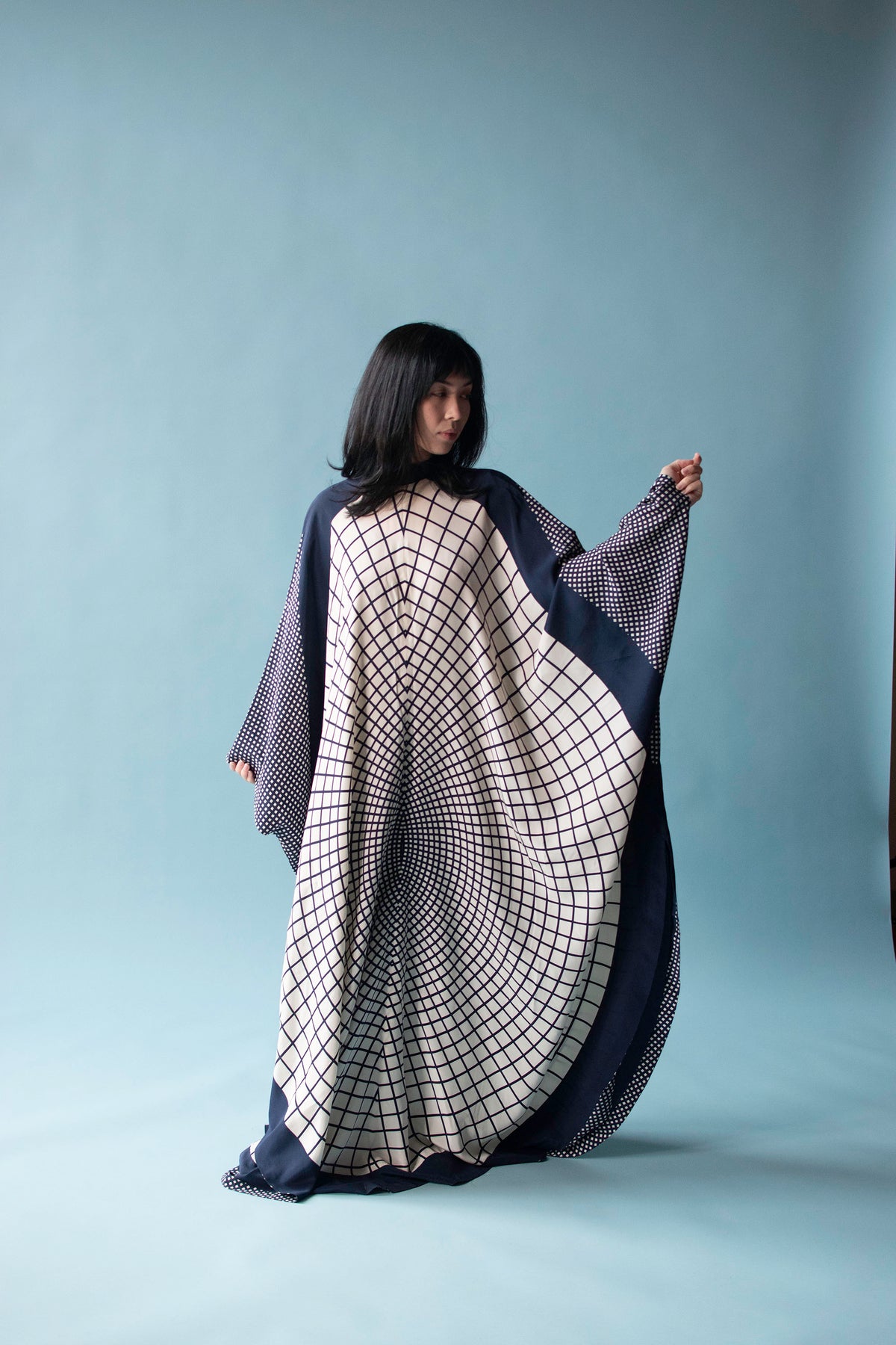 1970s Op Art Caftan