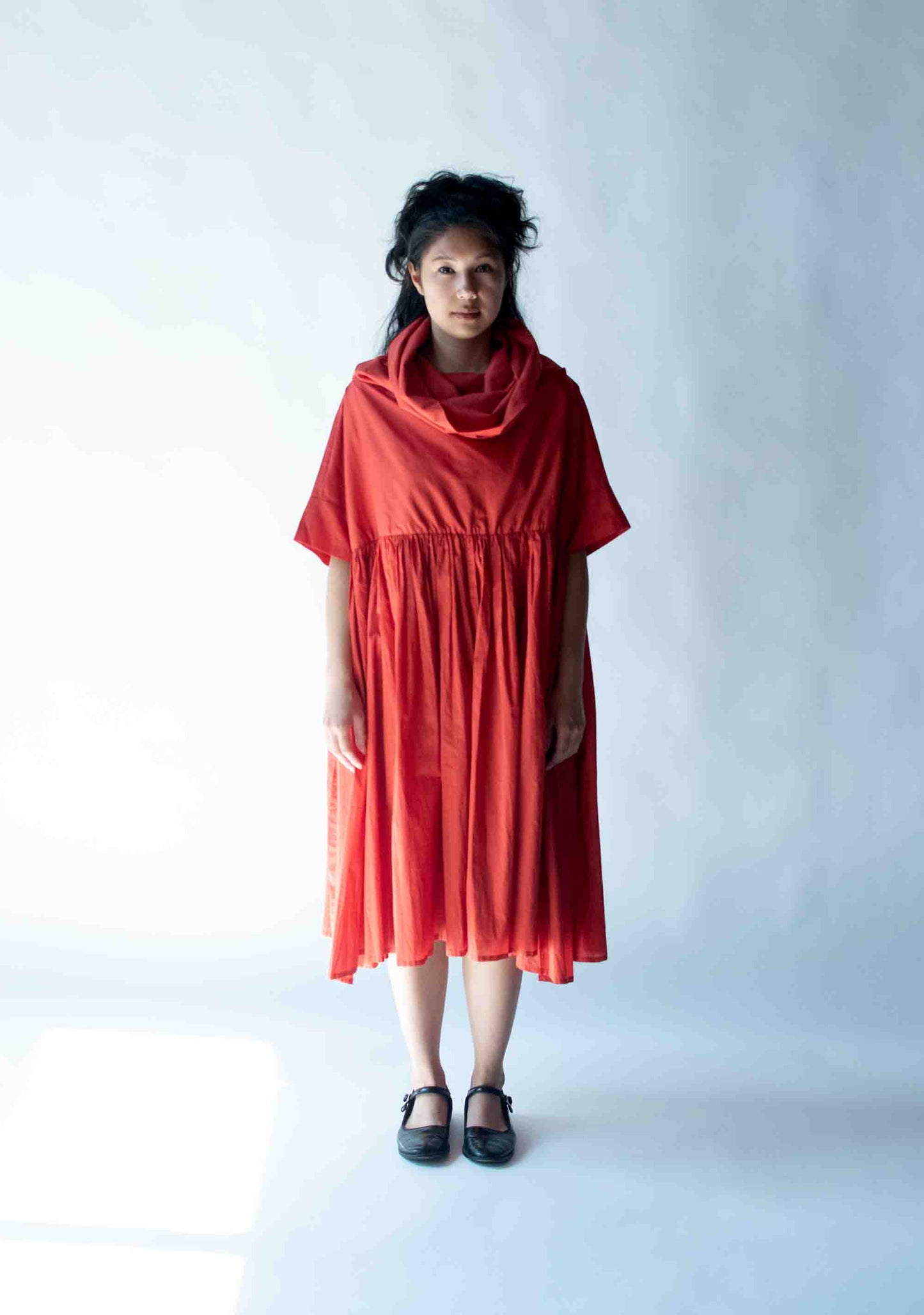 1990s Rust Cotton Dress | G Gigli
