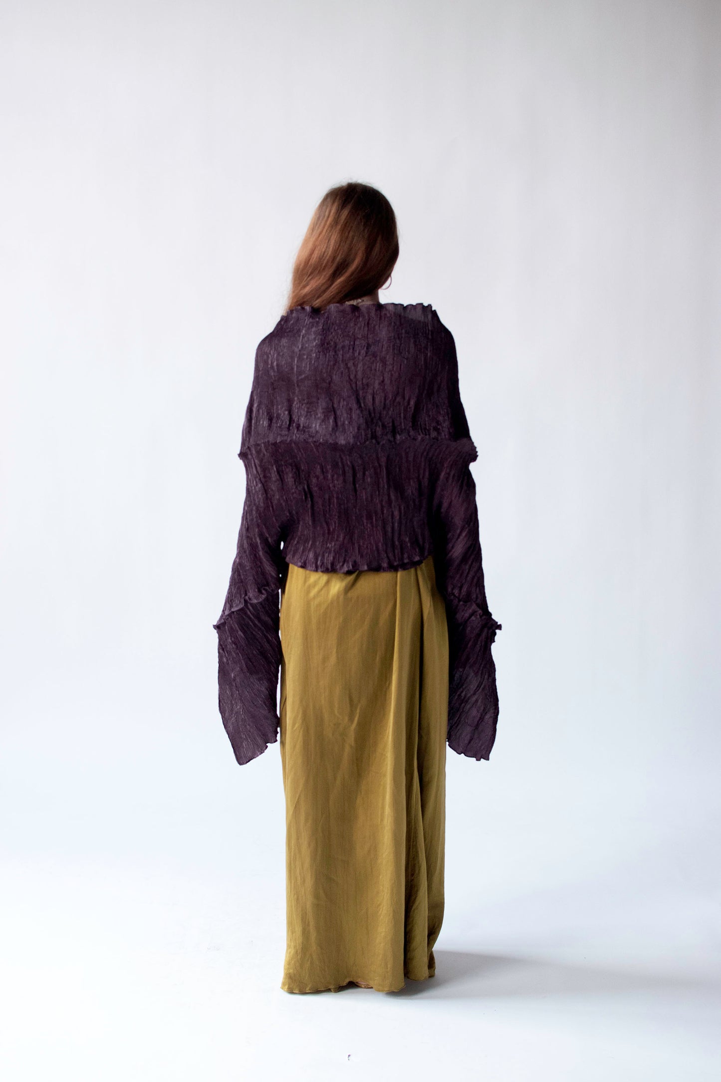 Plum Plisse Top | Jo Buckler