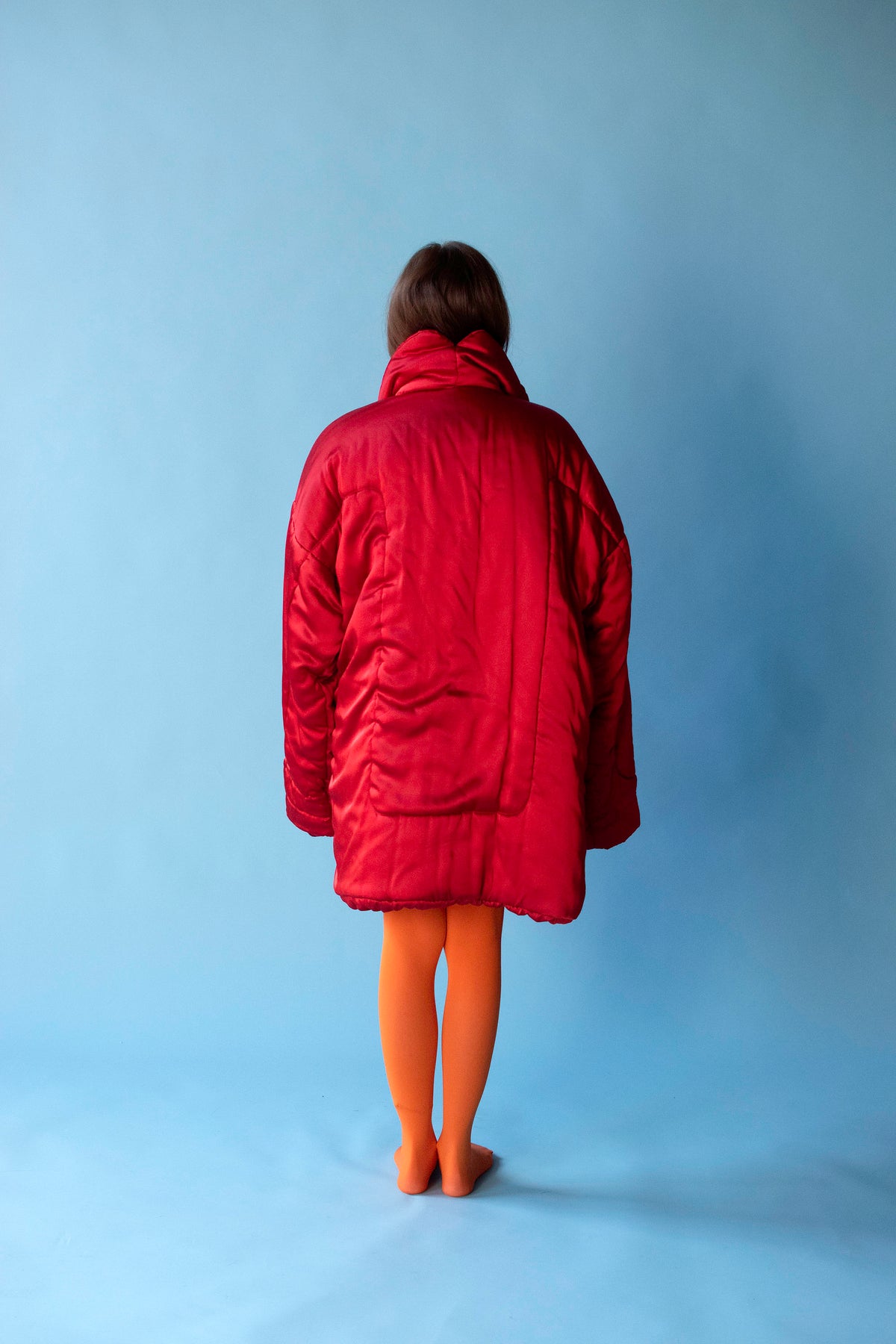 Red Sleeping Bag Coat | Norma Kamali