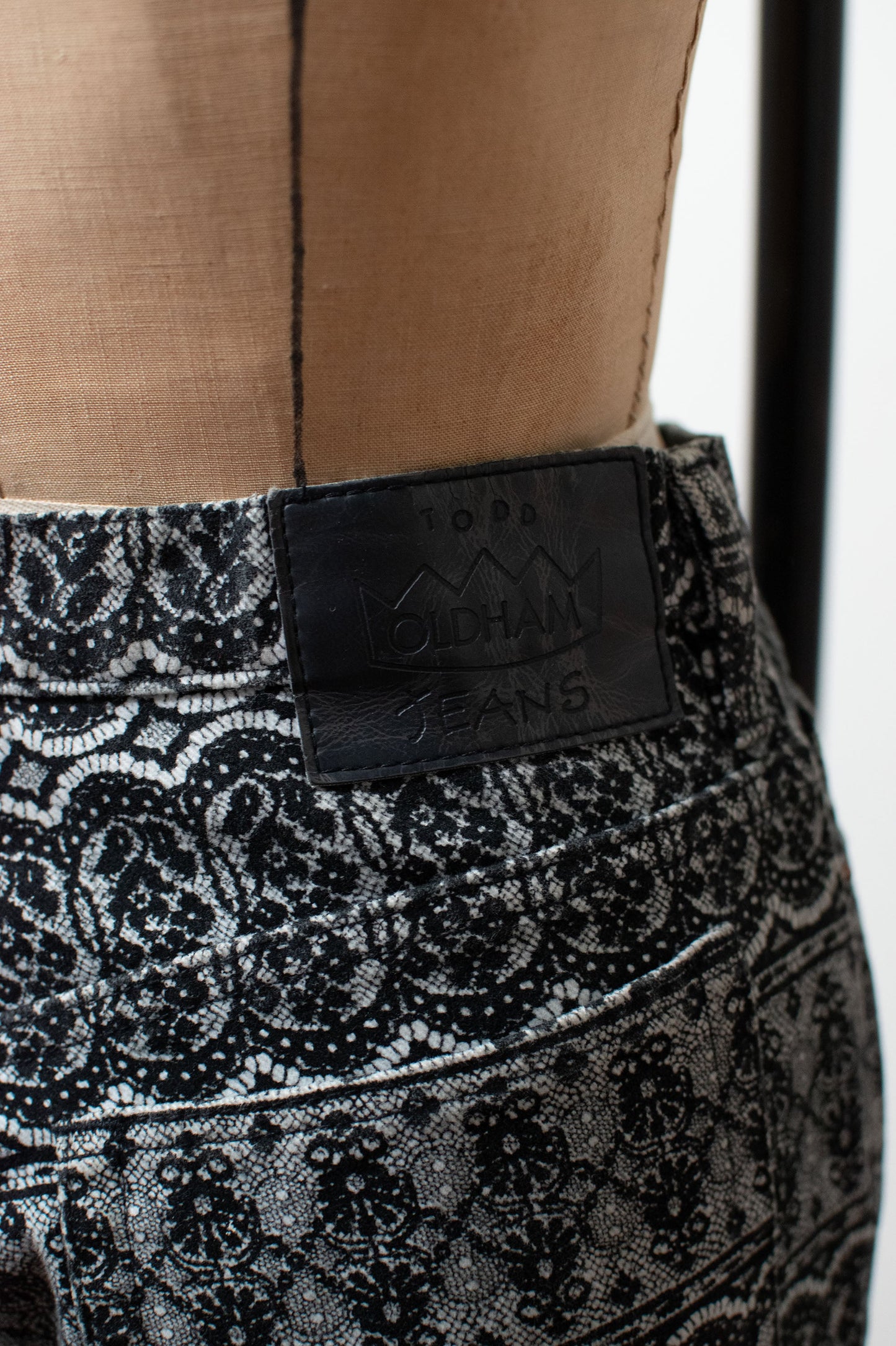 1990s Lace Print Denim Set | Todd Oldham