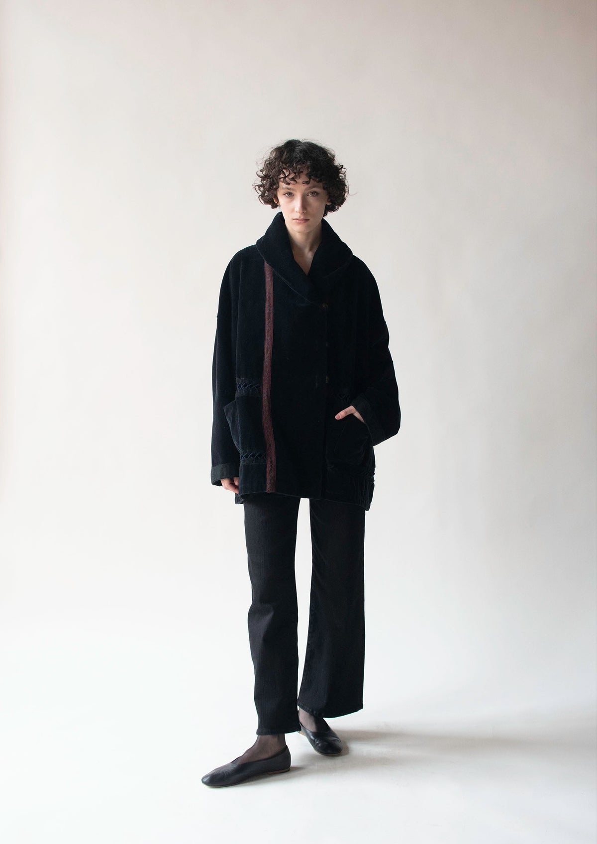 Velvet Shawl Collar Coat | G Gigli