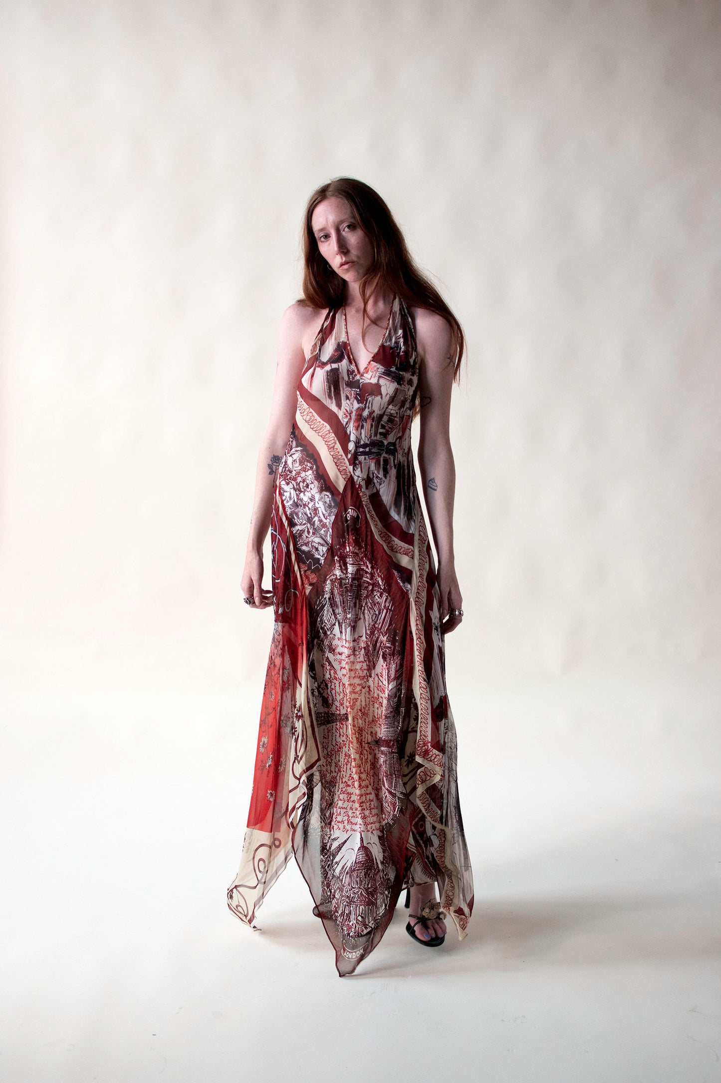 Chiffon Halter Dress | Jean Paul Gaultier SS 2001
