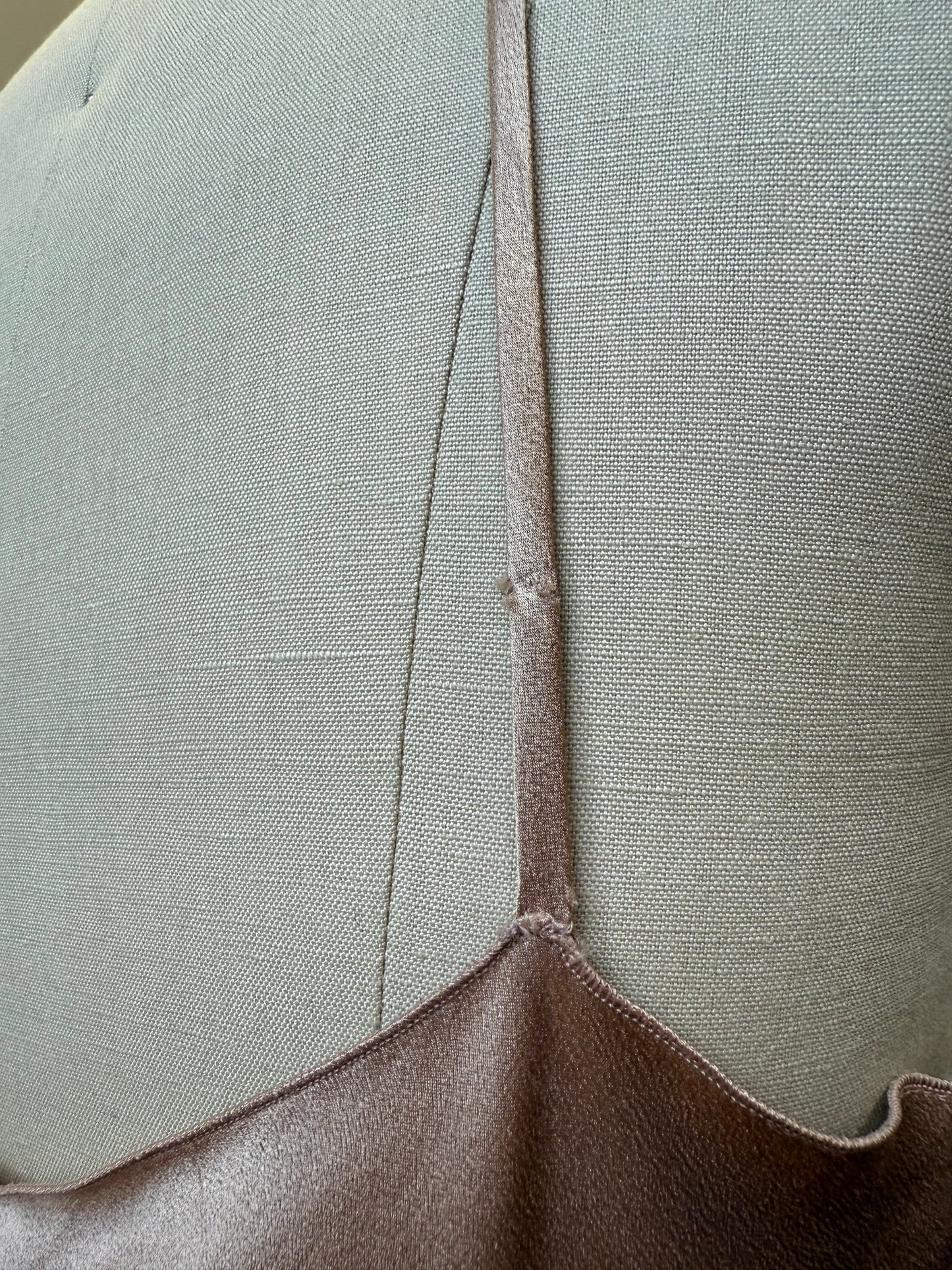 Beige Silk Slip Dress | Alberta Ferretti