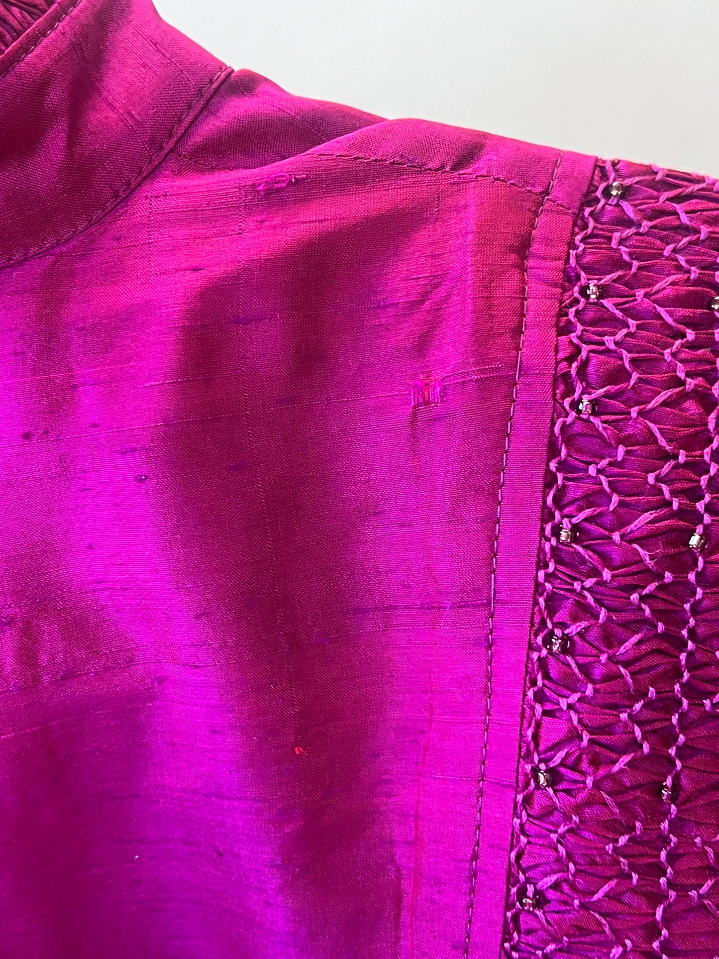 Smocked Silk Blouse | Julian Akers-Douglas