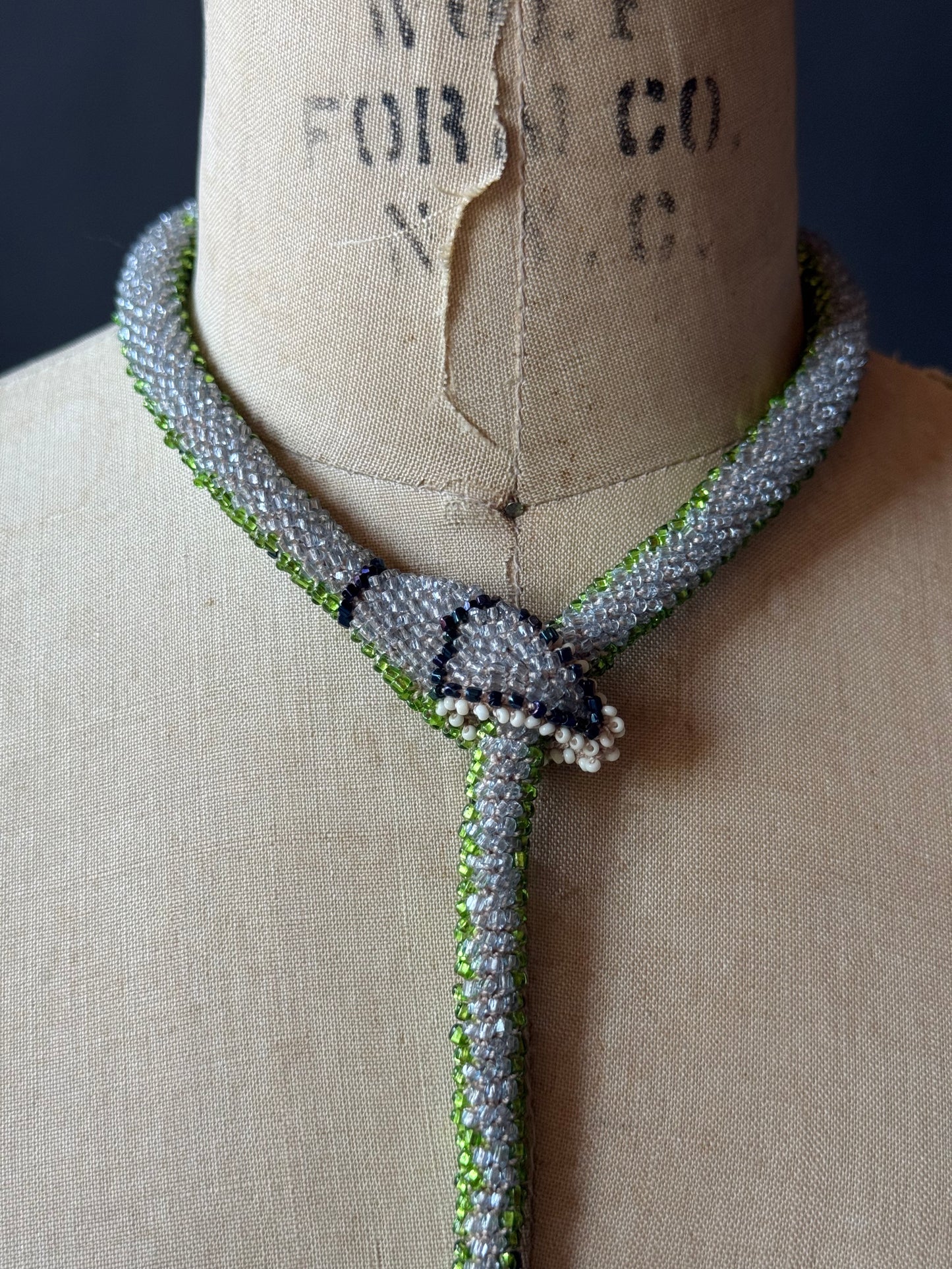 Bead Crochet Snake | Absinthe Diamond