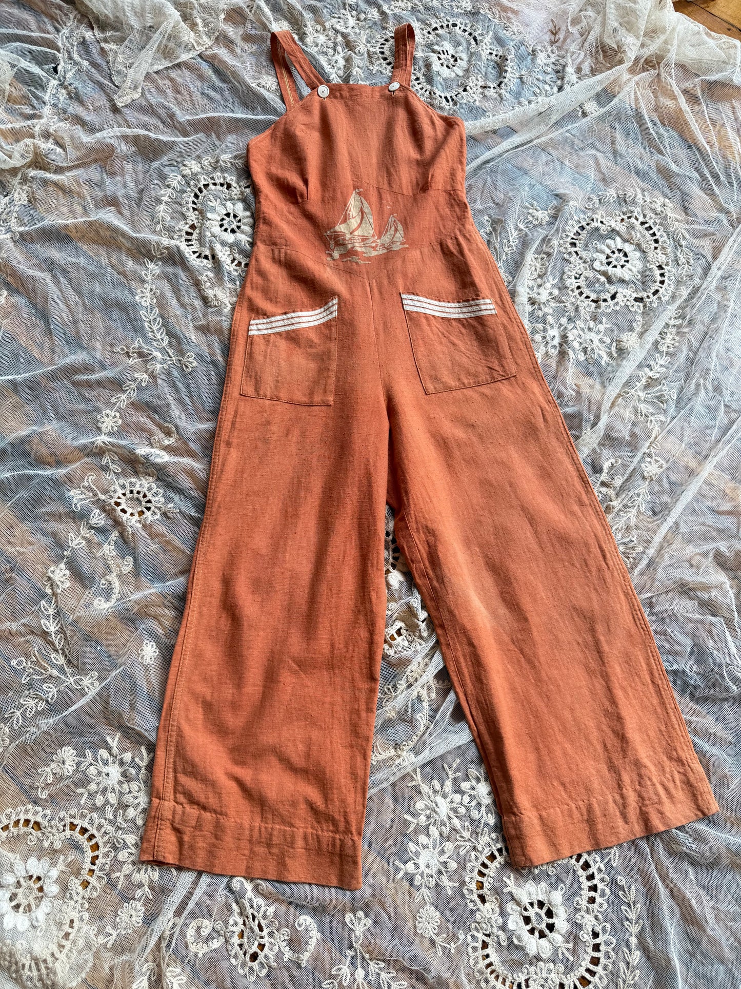 1930s Nautical Overalls