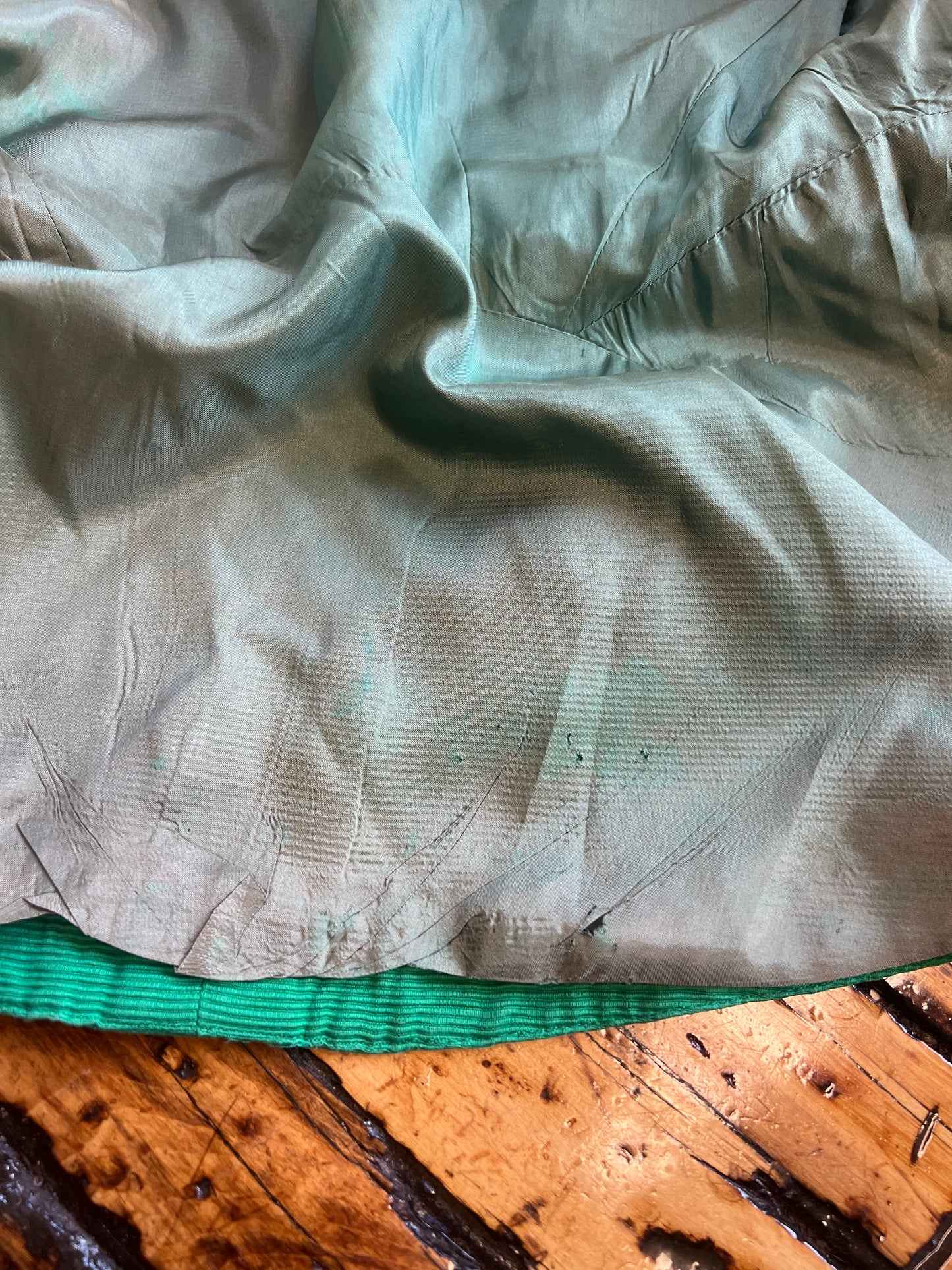 1980s Green Faille Jacket | Jacques Molko
